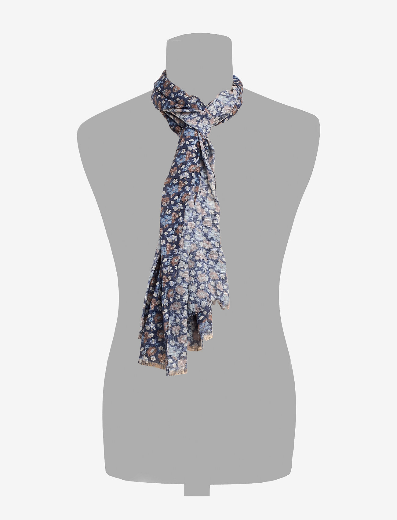 Amanda Christensen - Single Scarf - navy melange - 1