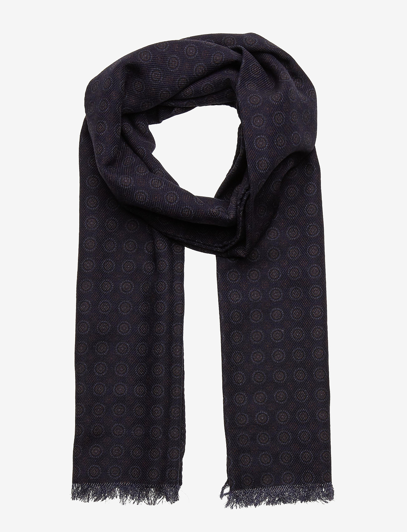 Amanda Christensen - Double Face Scarf - navy - 1