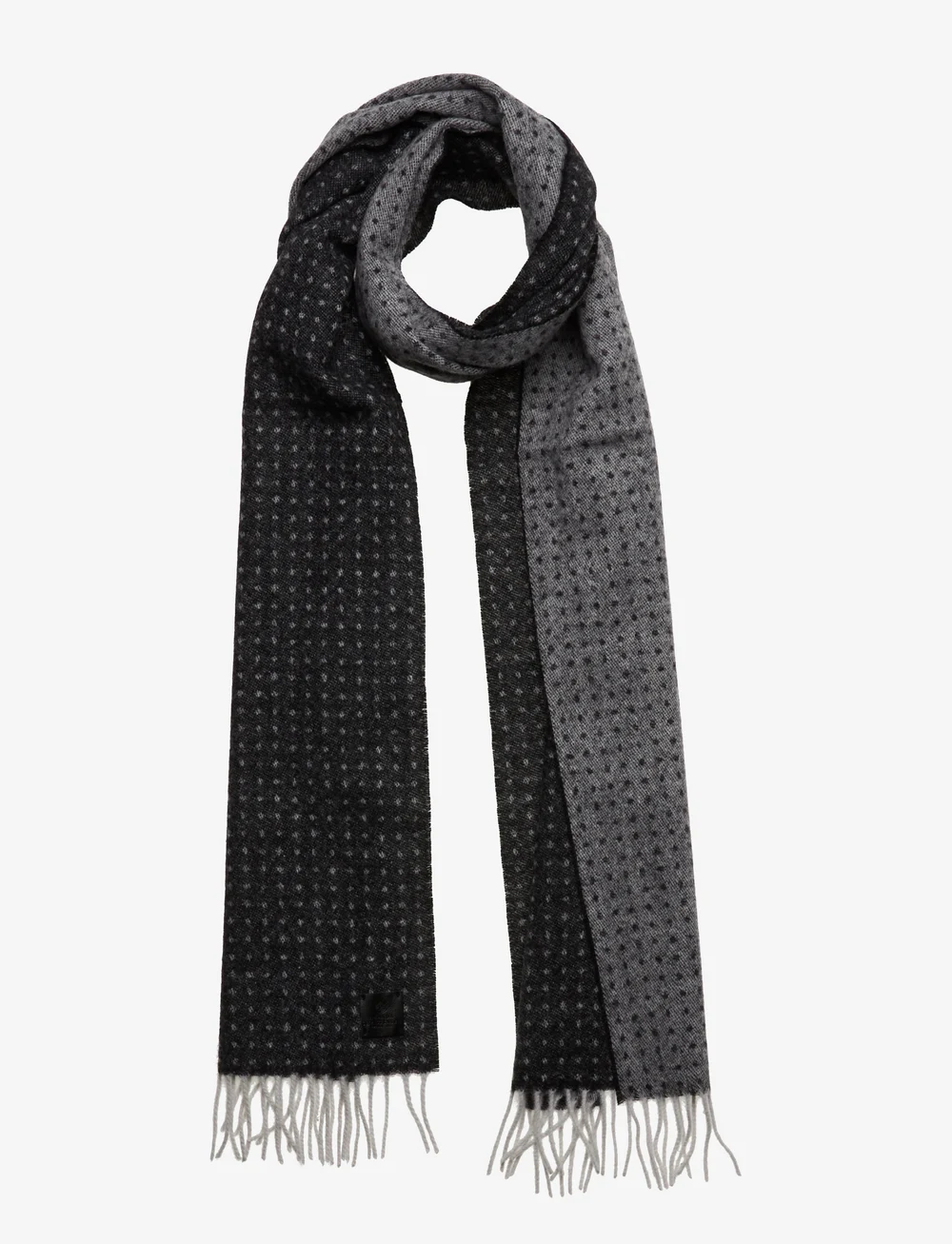 Amanda Christensen - Double Face Scarf - halsdukar - black - 0