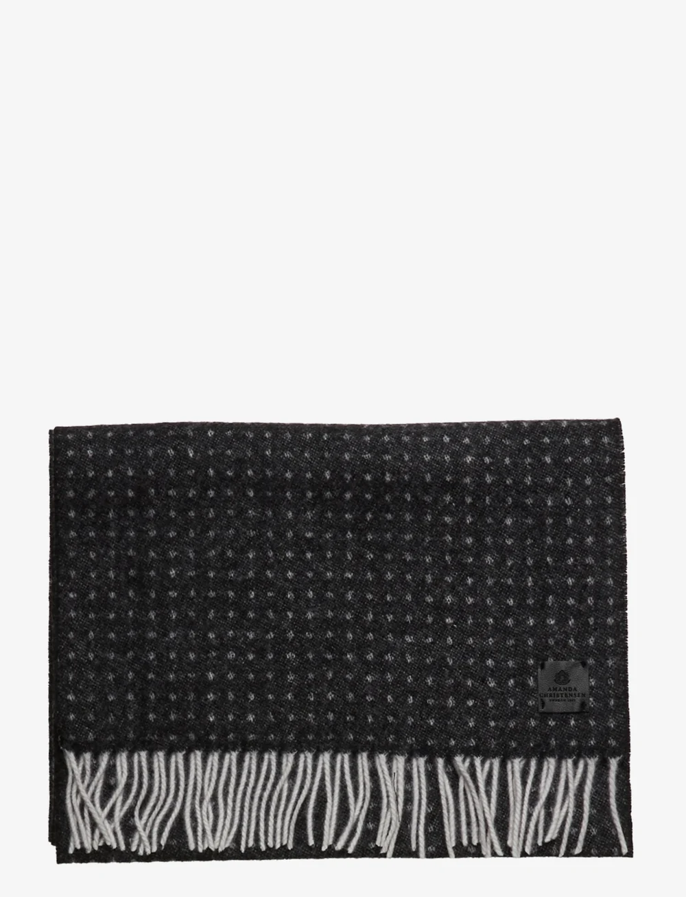 Amanda Christensen - Double Face Scarf - halsdukar - black - 1