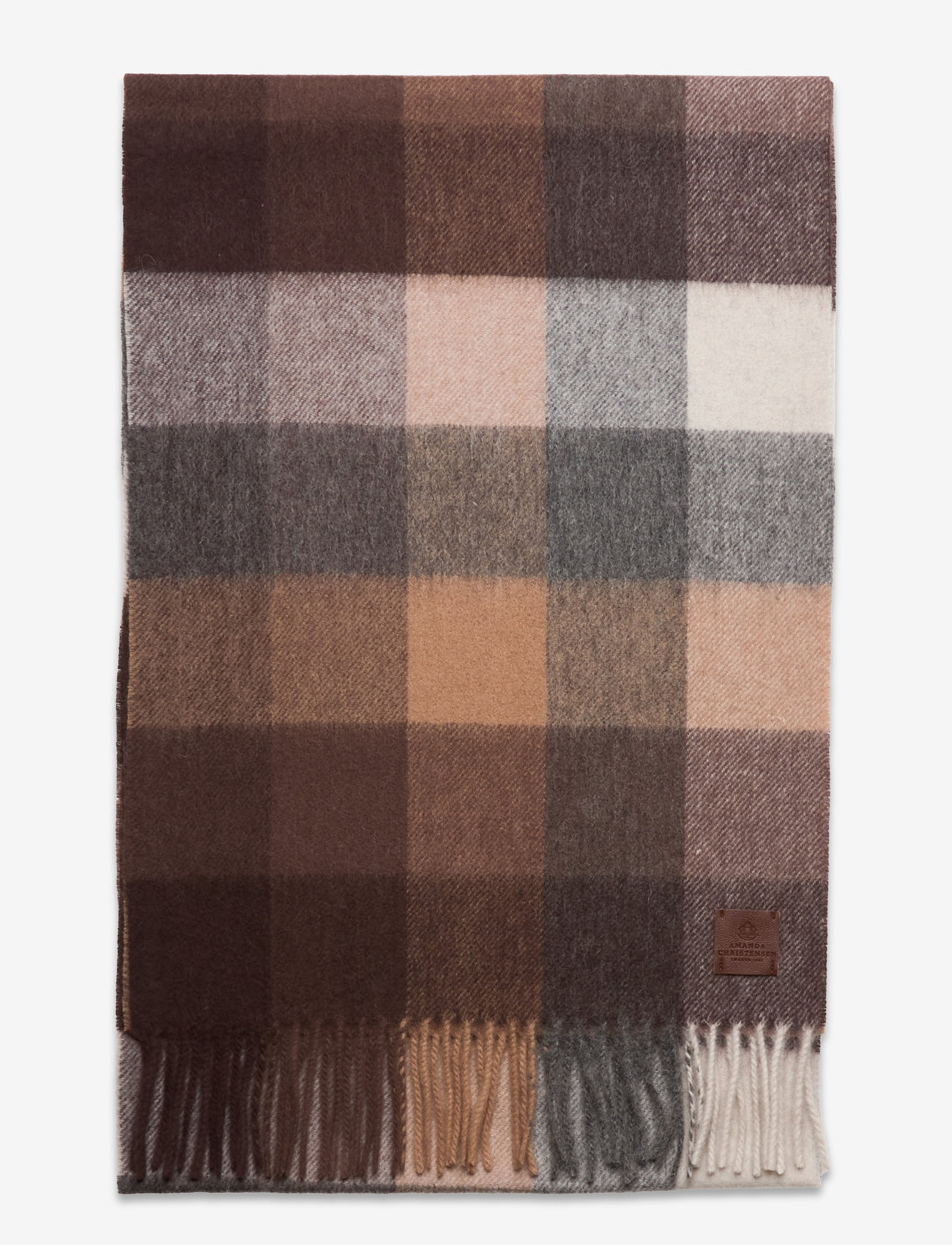 Amanda Christensen - Scarf - aksessuaarid - 800 brown - 1