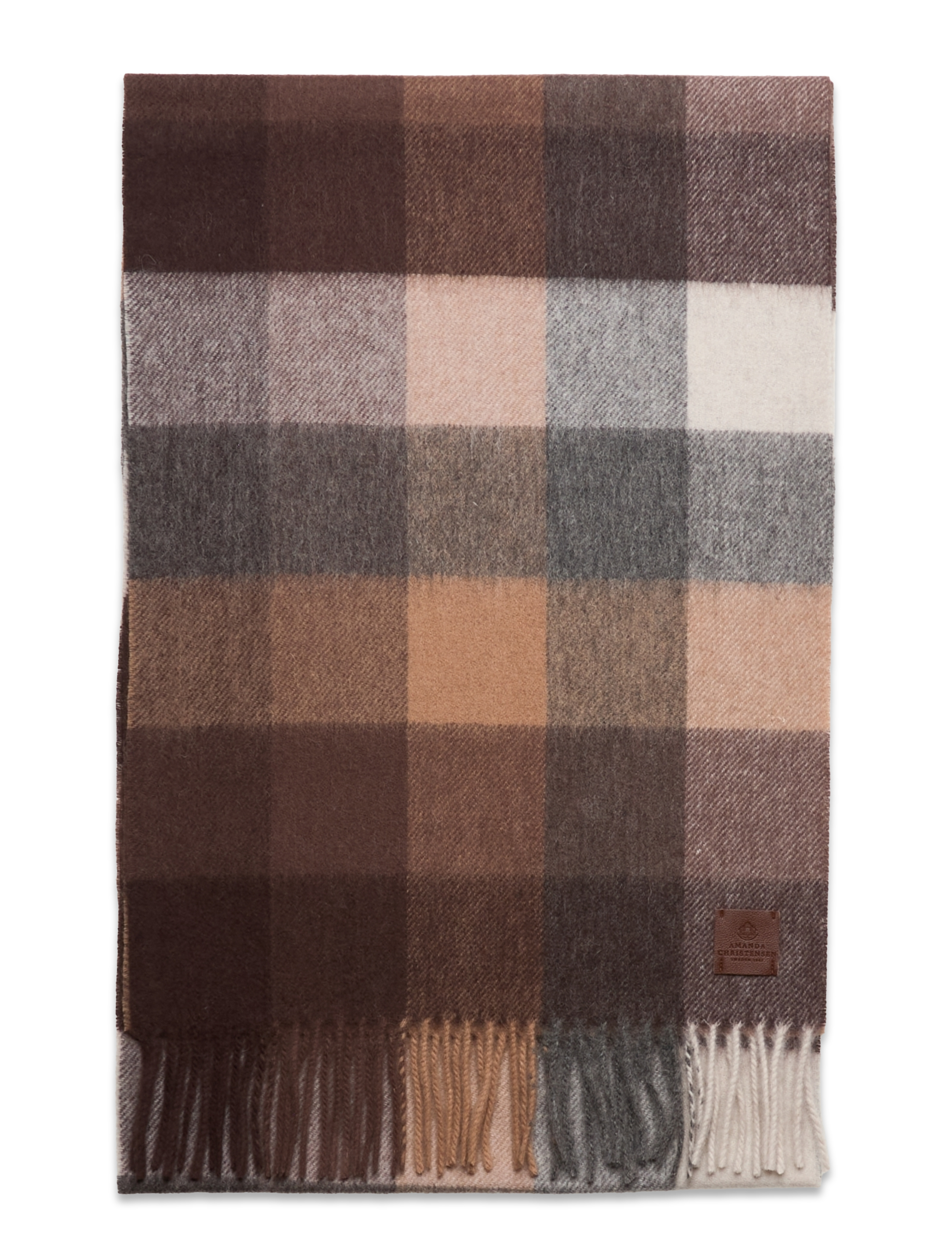 Amanda Christensen - Scarf - halsdukar - 800 brown - 1