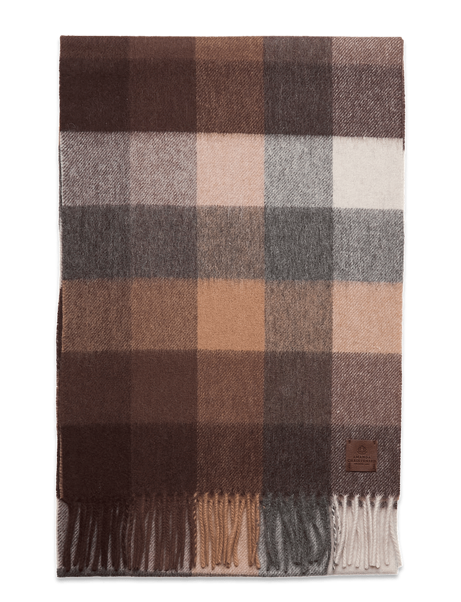Amanda Christensen - Scarf - halsdukar - 800 brown - 1