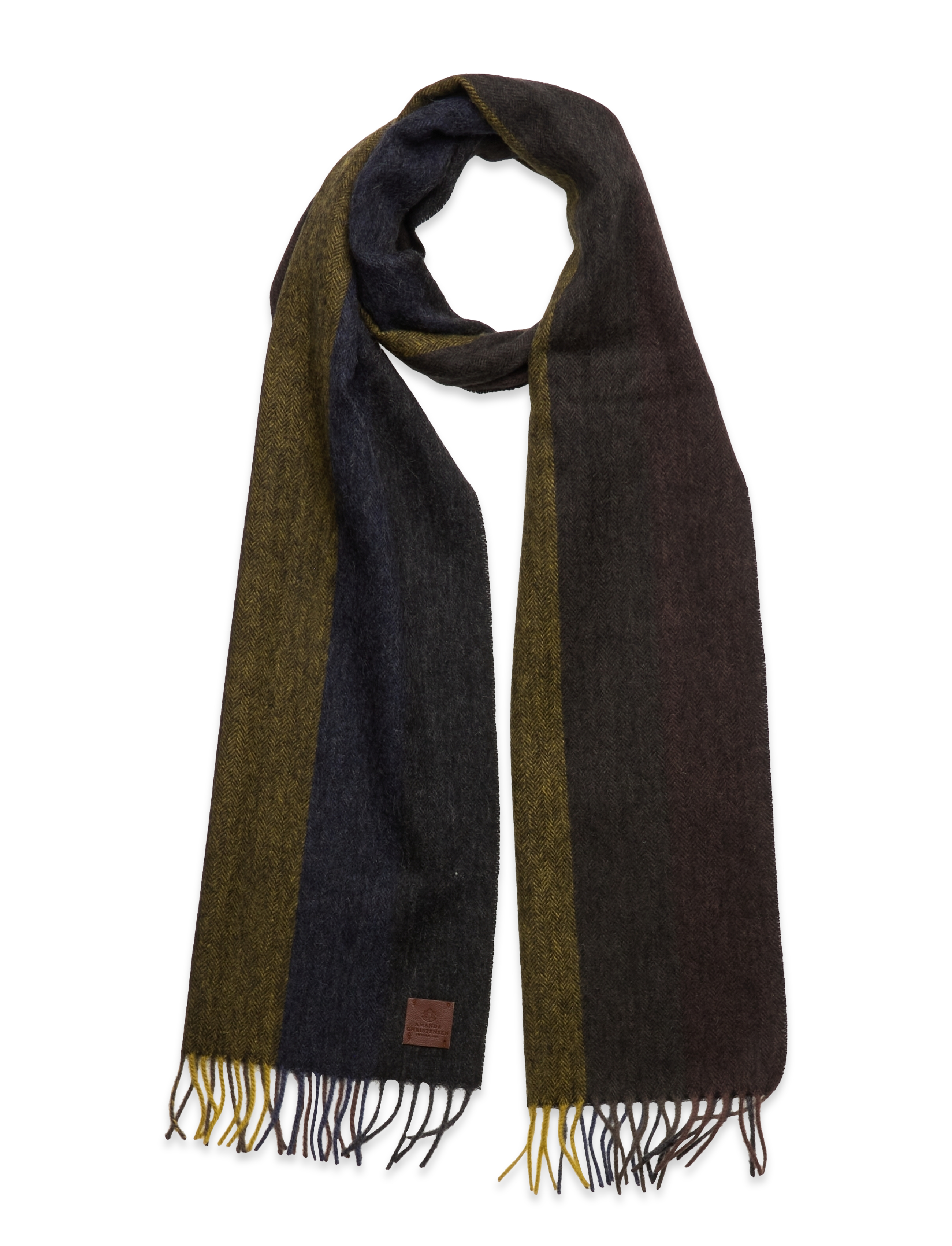 AMANDA CHRISTENSEN Schal Khaki - One Size - Herren