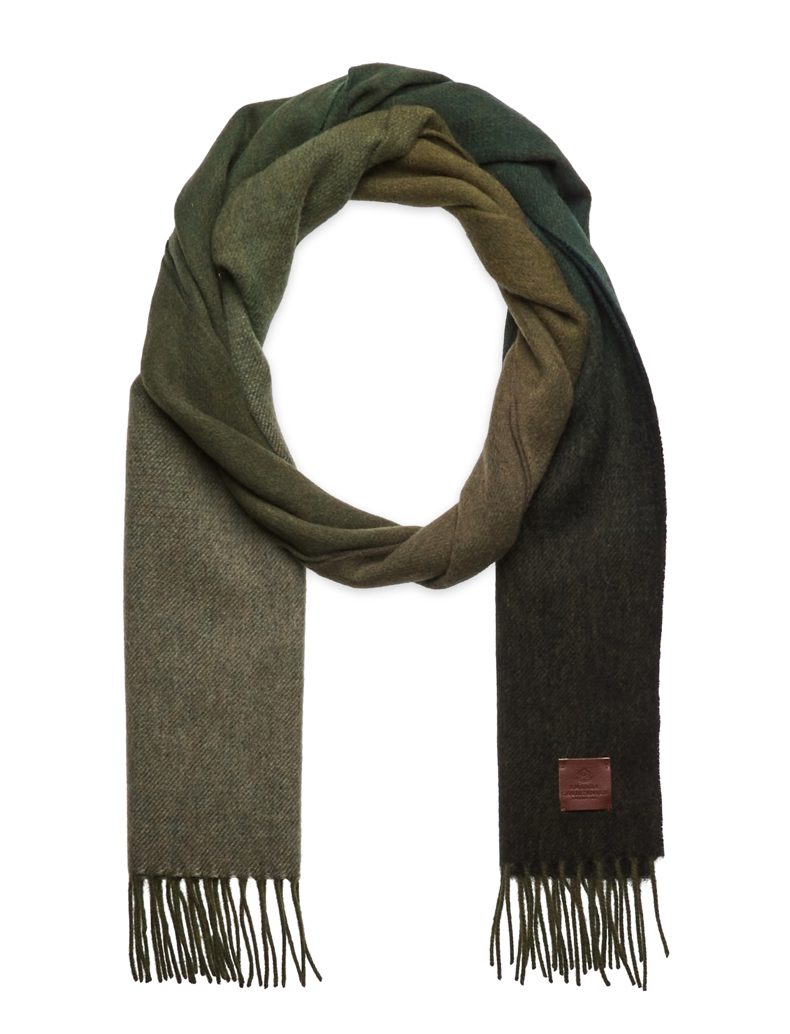 AMANDA CHRISTENSEN Schal Khaki - One Size - Herren