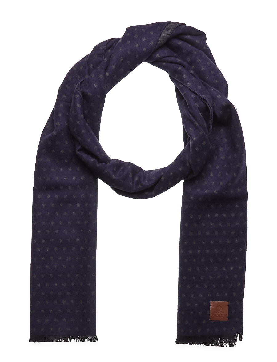 Amanda Christensen - Double Face Scarf - navy - 0