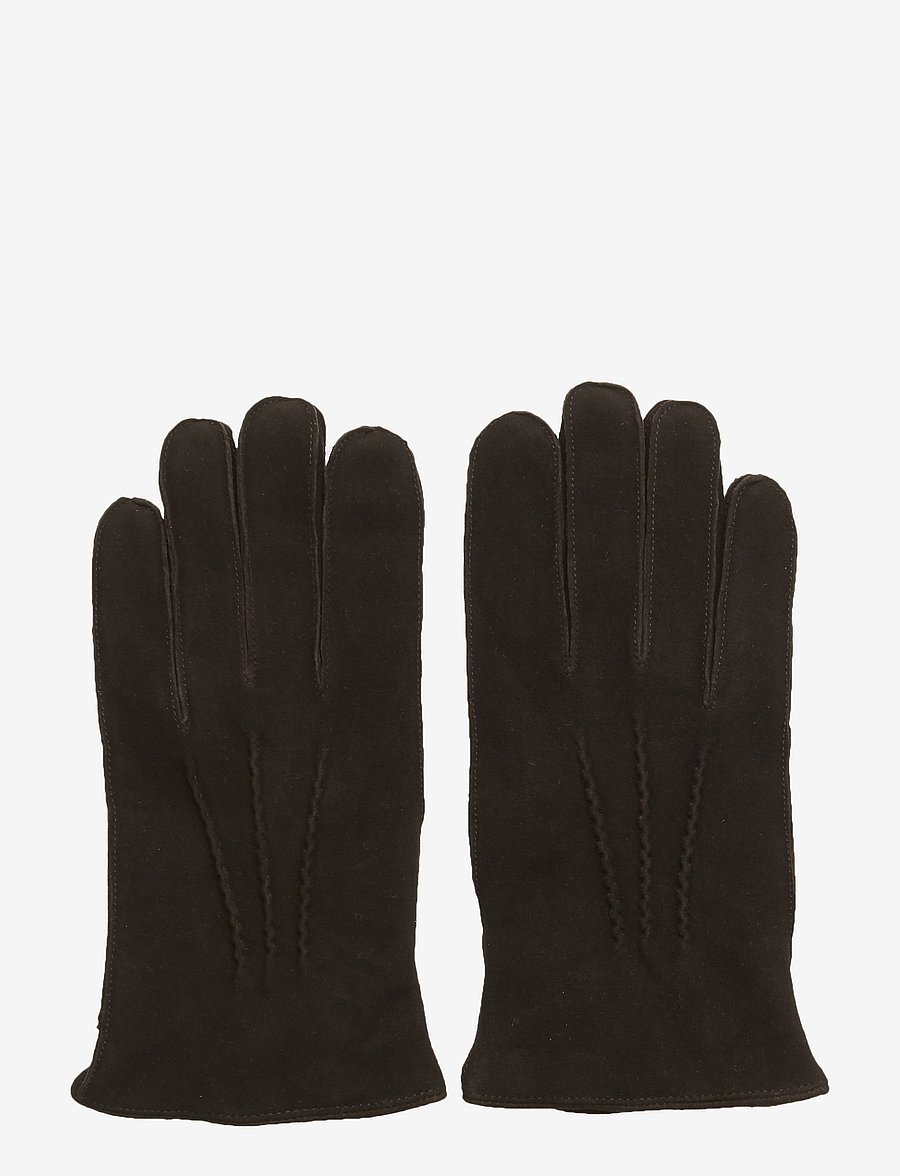 Amanda Christensen - Man Gloves - kindad - brown - 0