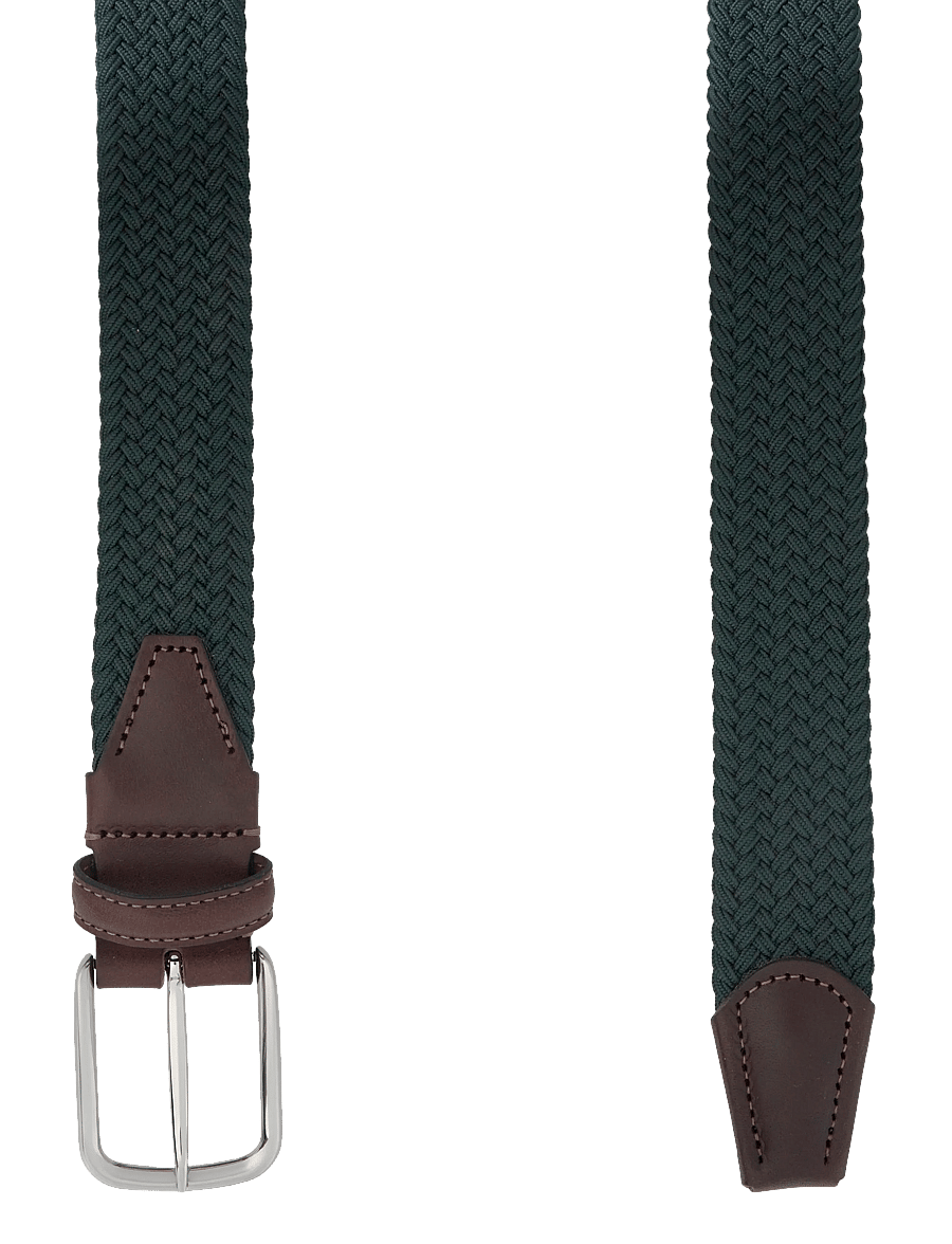 Amanda Christensen - Belt - flätade skärp - dark olive - 1