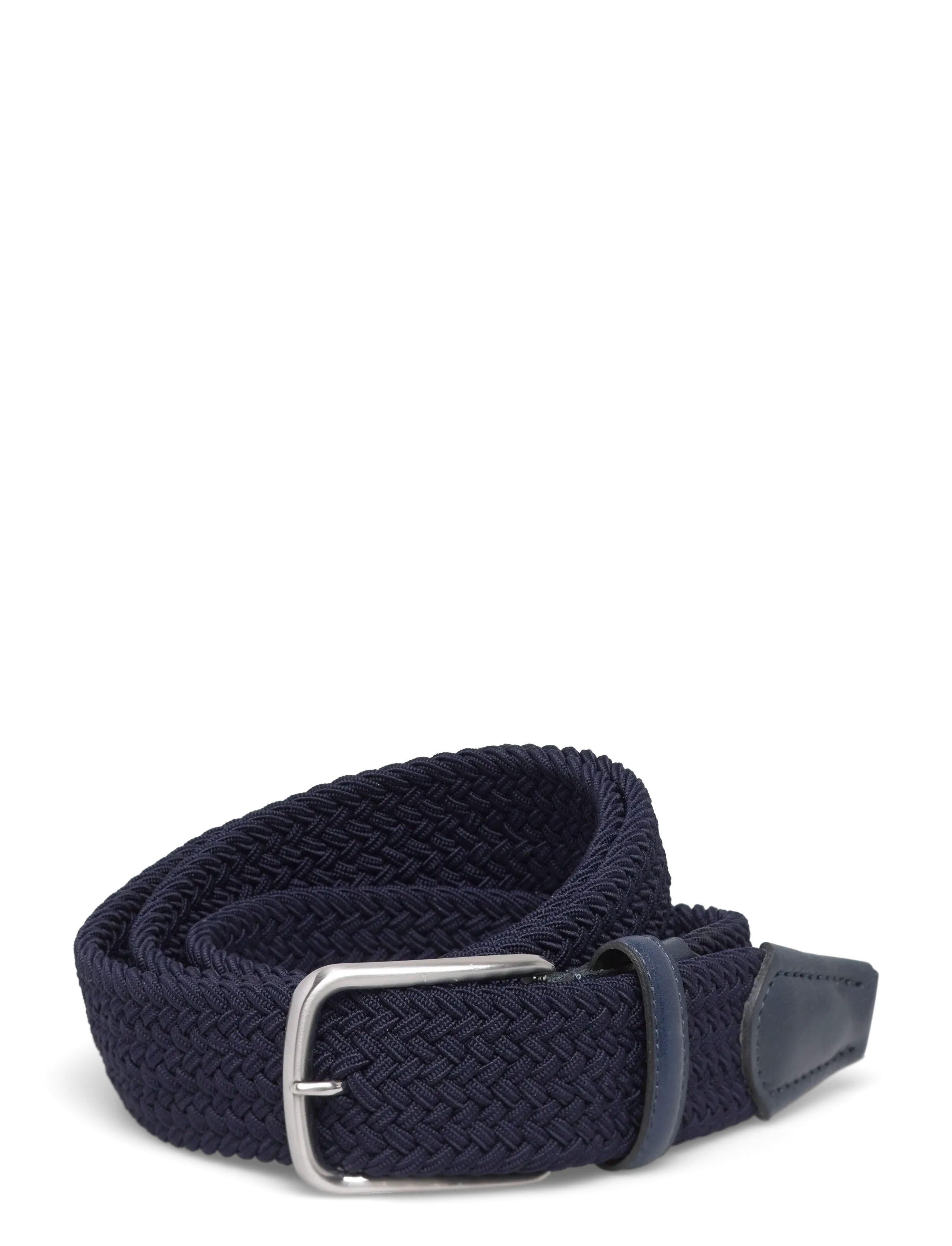 Amanda Christensen Belt, 85 x 85, Belts, Marineblau - Braided Männerswear