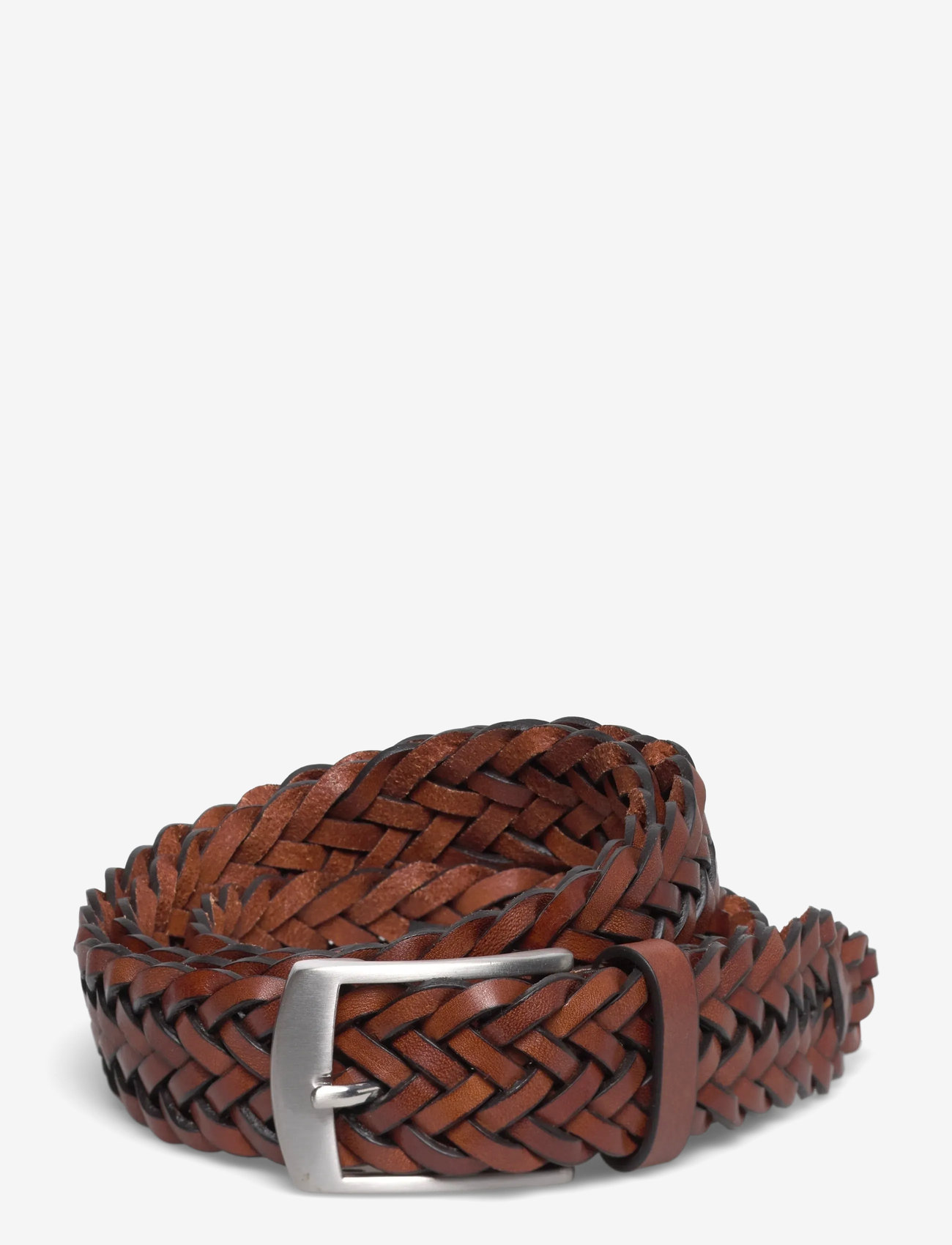 Amanda Christensen - Belt - flettede bælter - cognac - 0