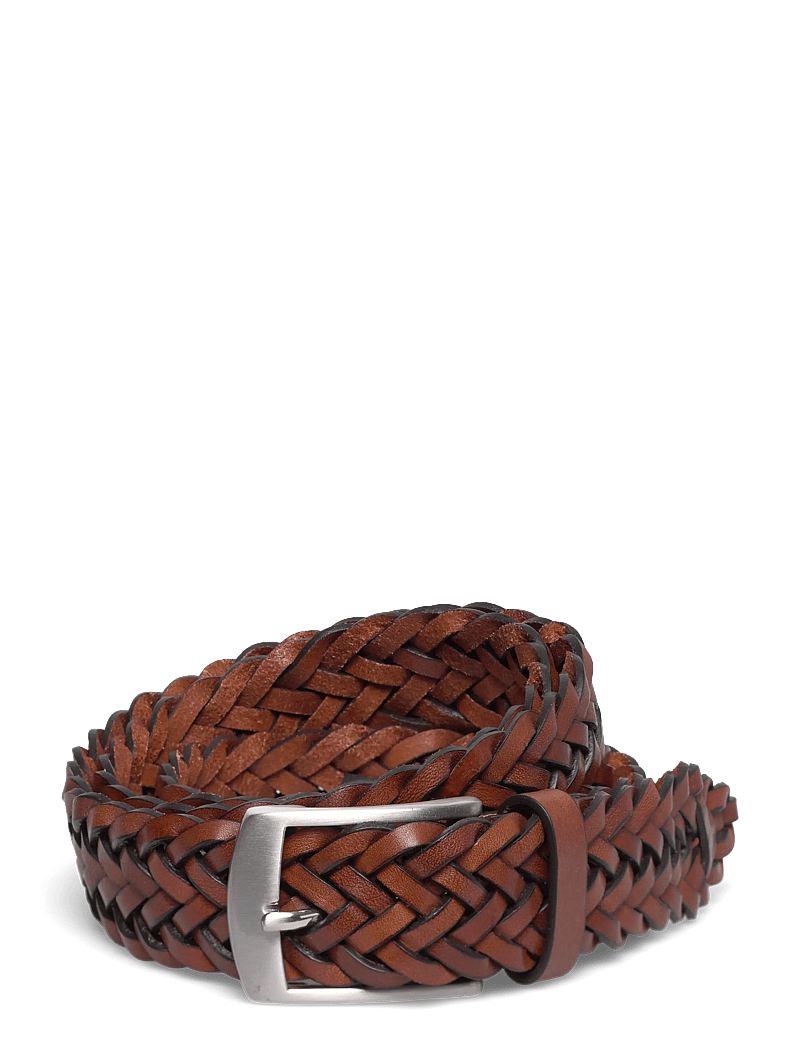 Amanda Christensen - Belt - flettede bælter - cognac - 0