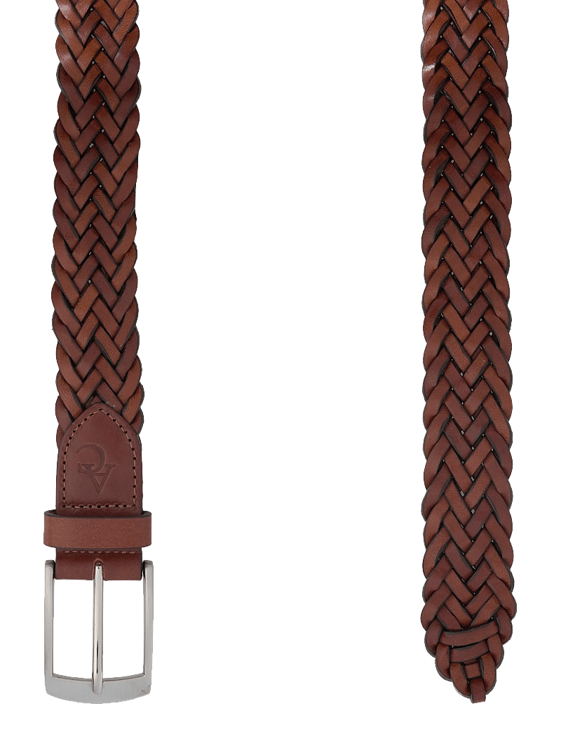 Amanda Christensen - Belt - flettede bælter - cognac - 1