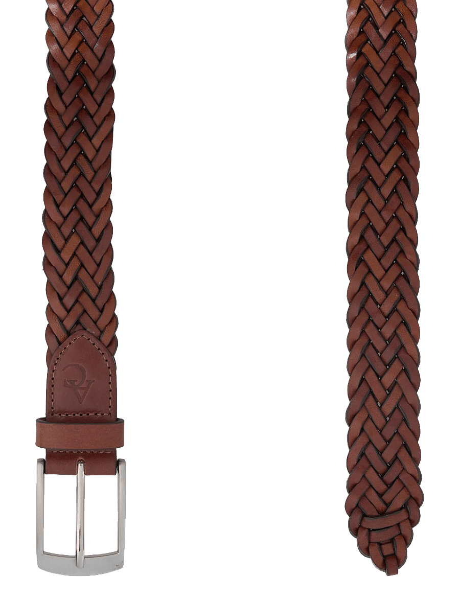 Amanda Christensen - Belt - flätade skärp - cognac - 1