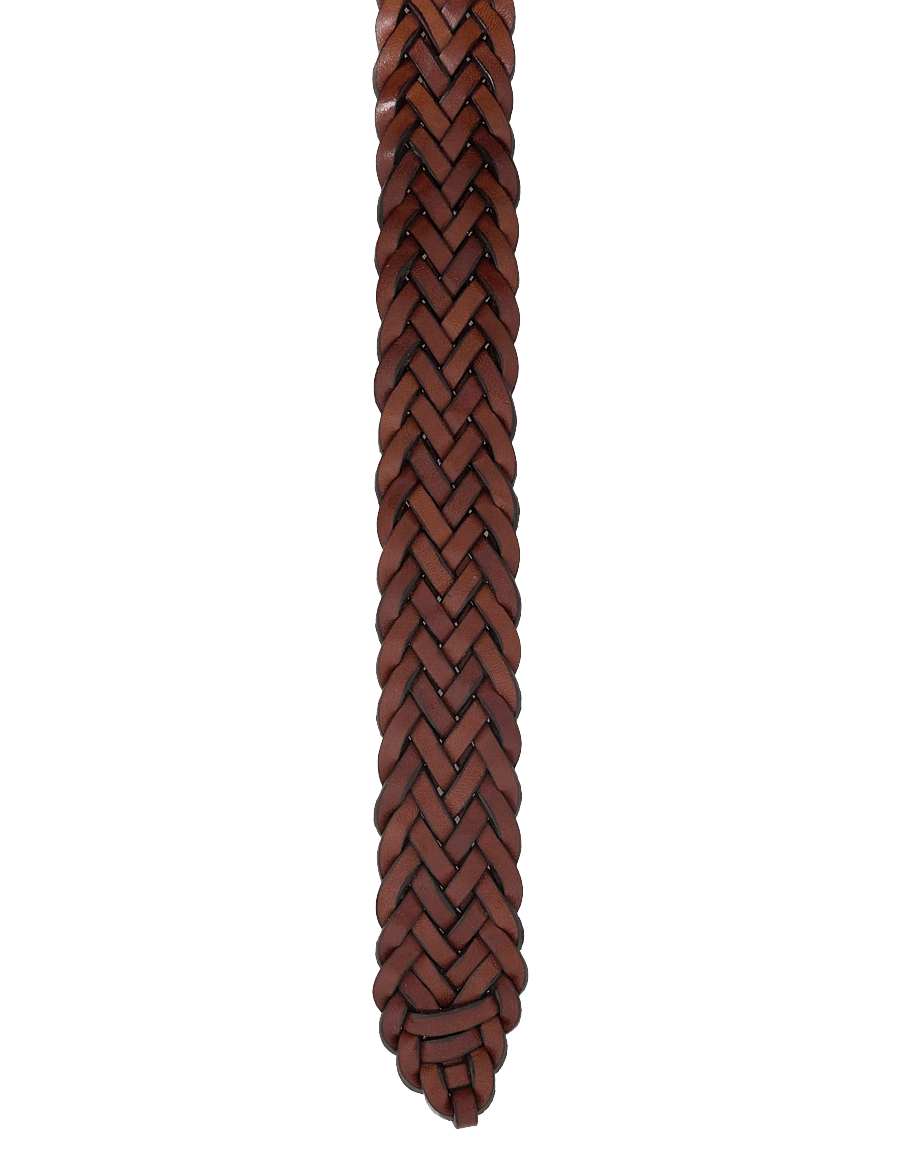 Amanda Christensen - Belt - flätade skärp - cognac - 2