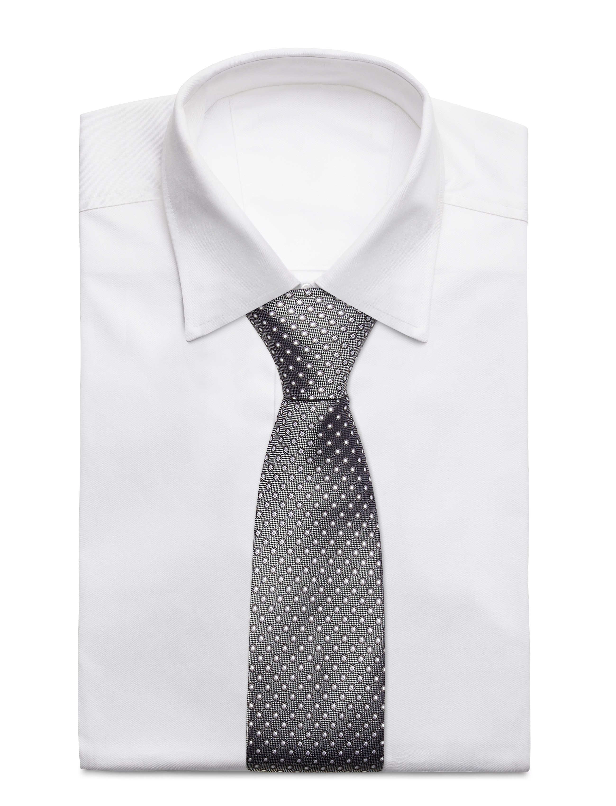 Amanda Christensen - Jacquard Half Bottle Tie - black - 1