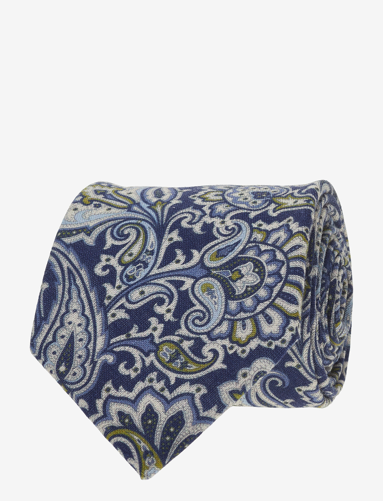 Amanda Christensen - Printed Half Bottle Tie - navy - 0