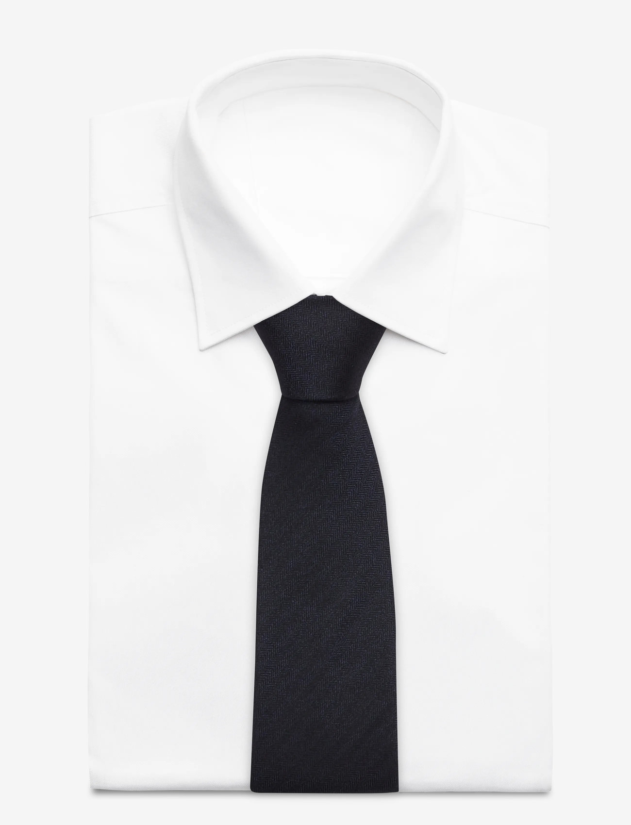 Amanda Christensen - Classic Tie - krawatten - 412 navy melange - 1