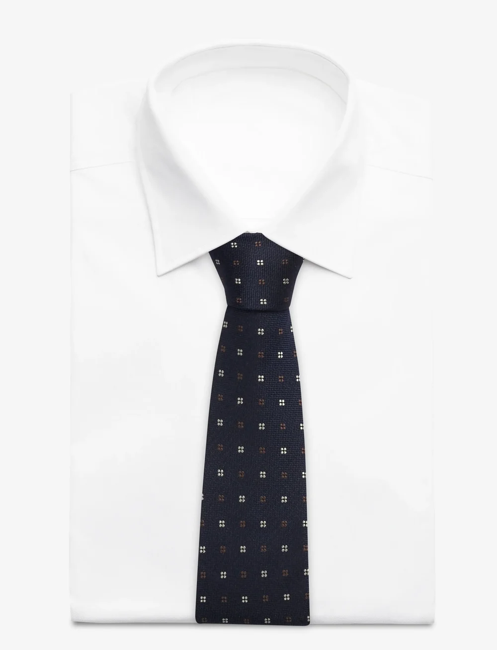 Amanda Christensen - Classic Tie - cravates - 412 navy melange - 1