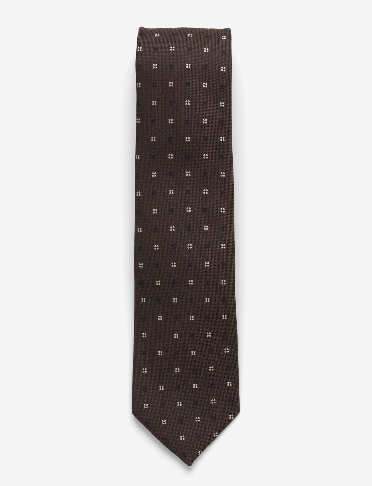 Amanda Christensen - Classic Tie - krawatten - 801 brown melange - 0