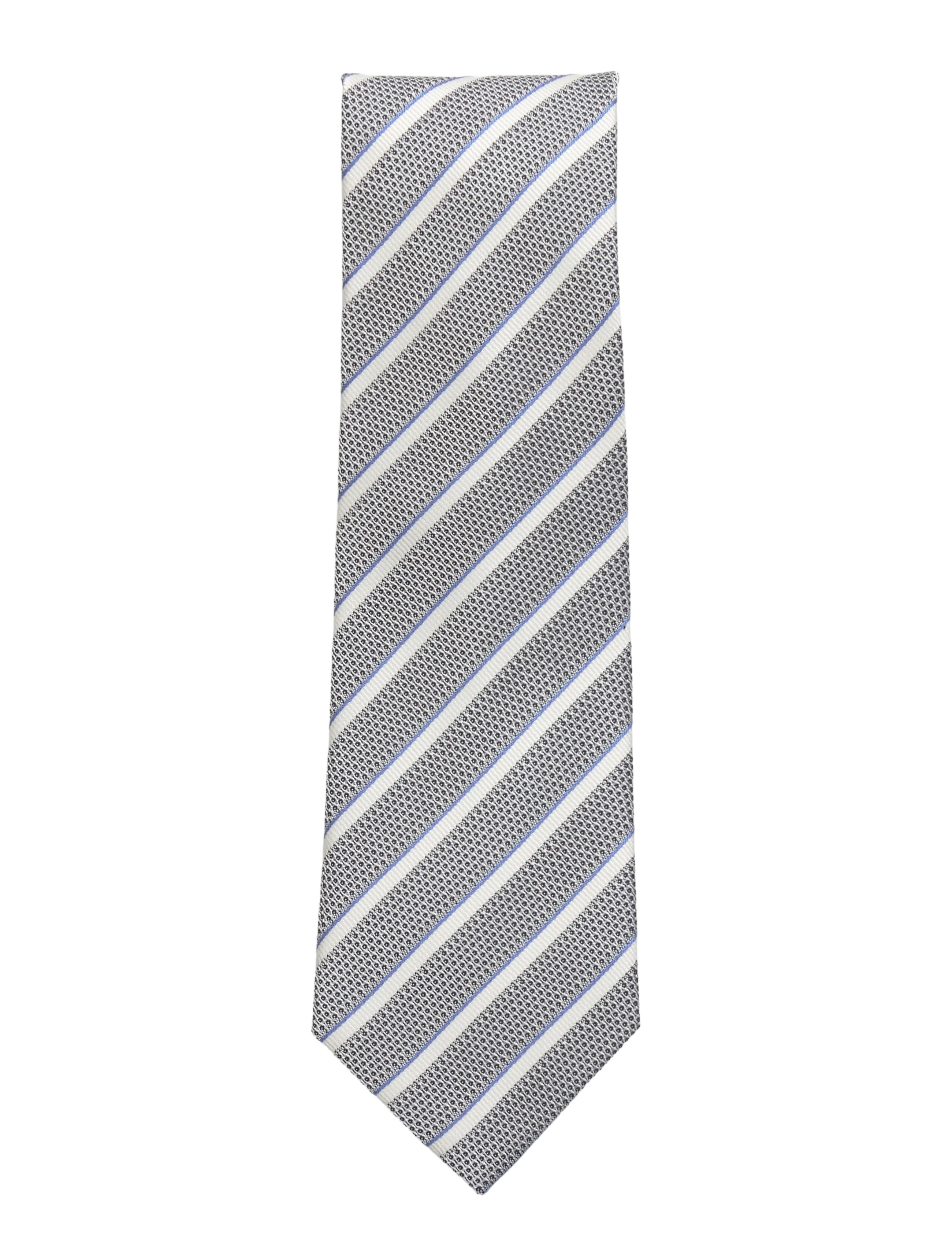 Amanda Christensen Classic Tie - Accessories - NAVY MELANGE / white