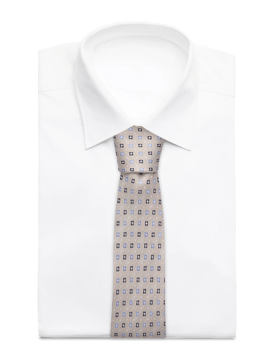 Amanda Christensen - Classic Tie - slipsar - beige - 1