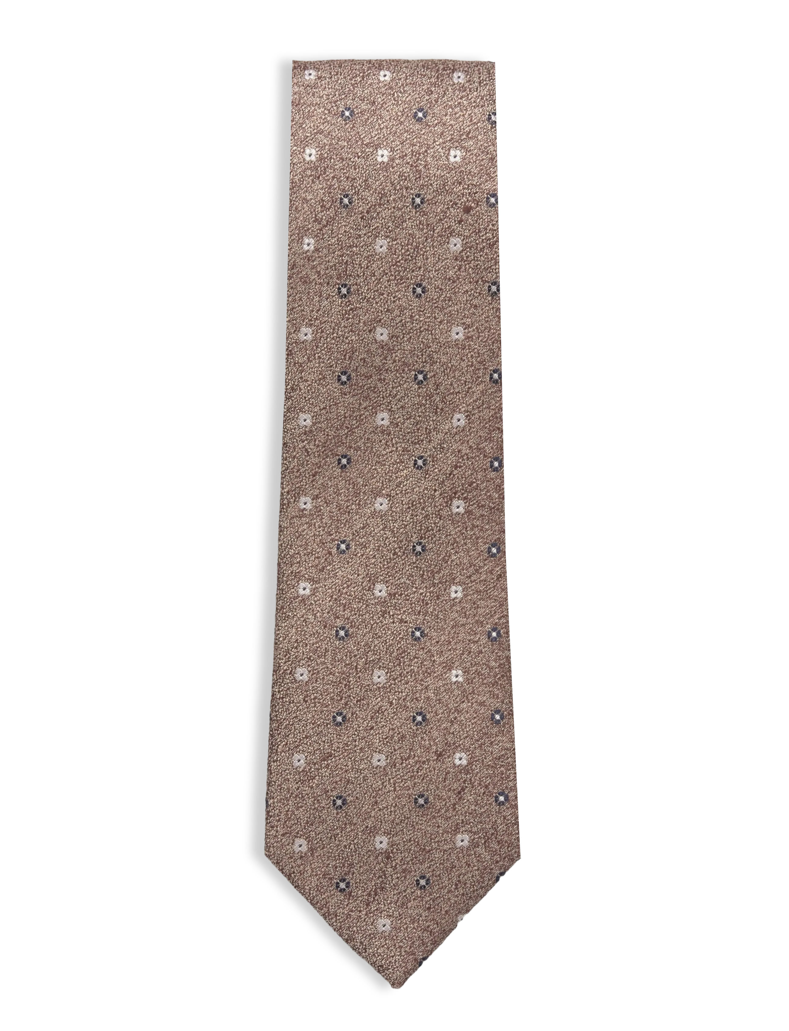 Amanda Christensen Classic Tie - Accessories - BROWN MELANGE / multi