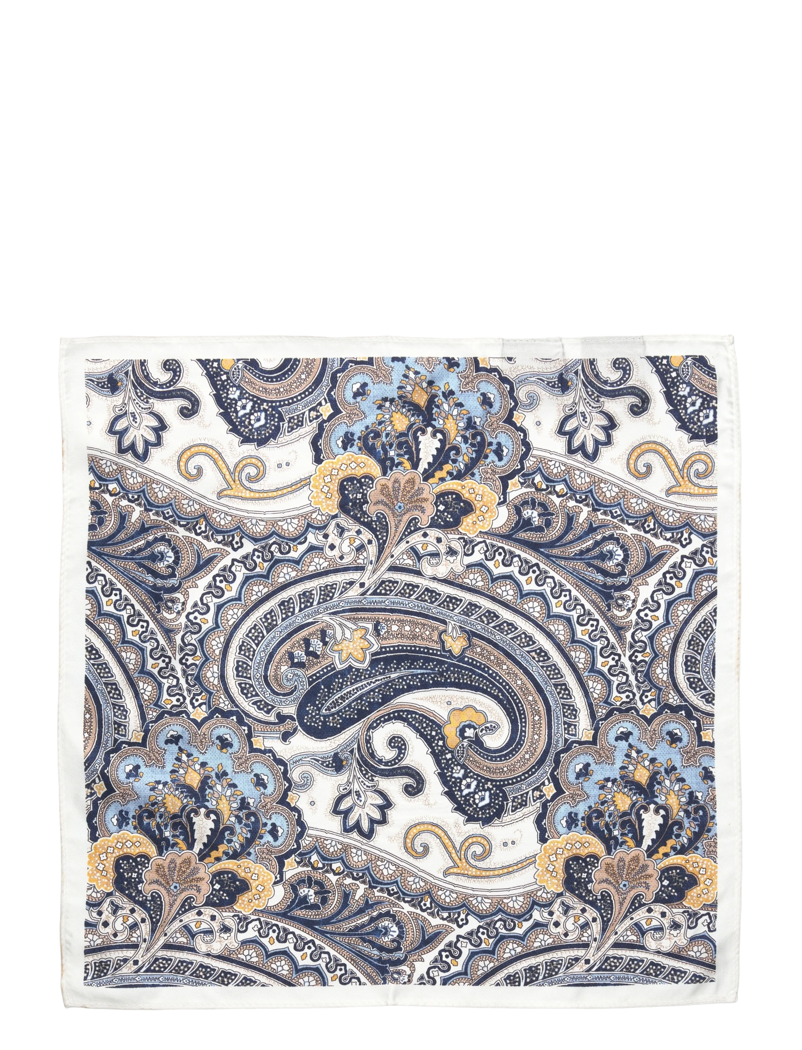 Amanda Christensen Pocket Square - Accessories - CREAM MELANGE / multi