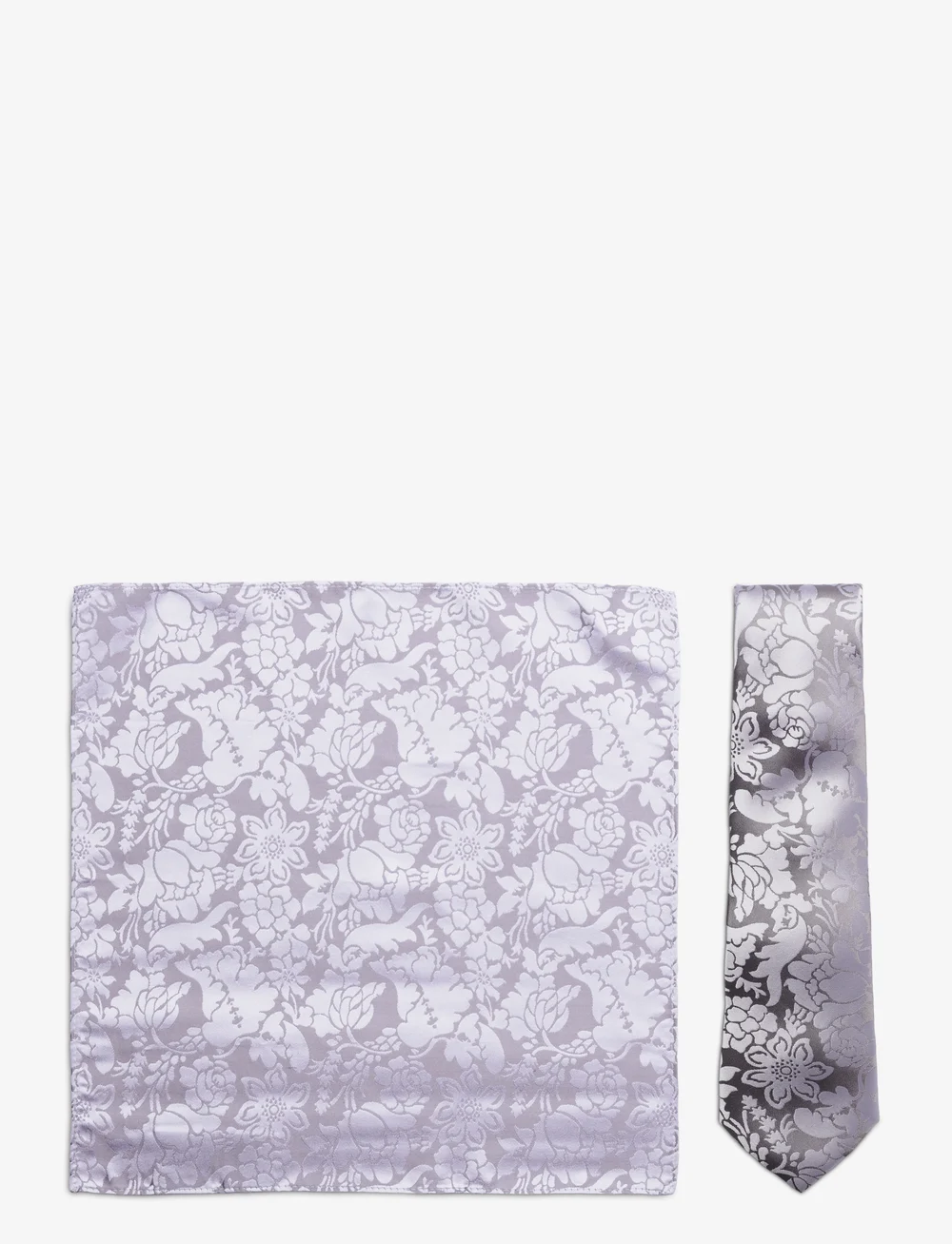 Amanda Christensen - Tie & Pocket Square - einstecktücher - silver - 0