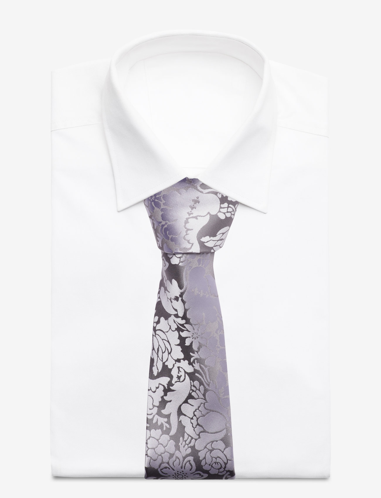 Amanda Christensen - Tie & Pocket Square - silver - 2