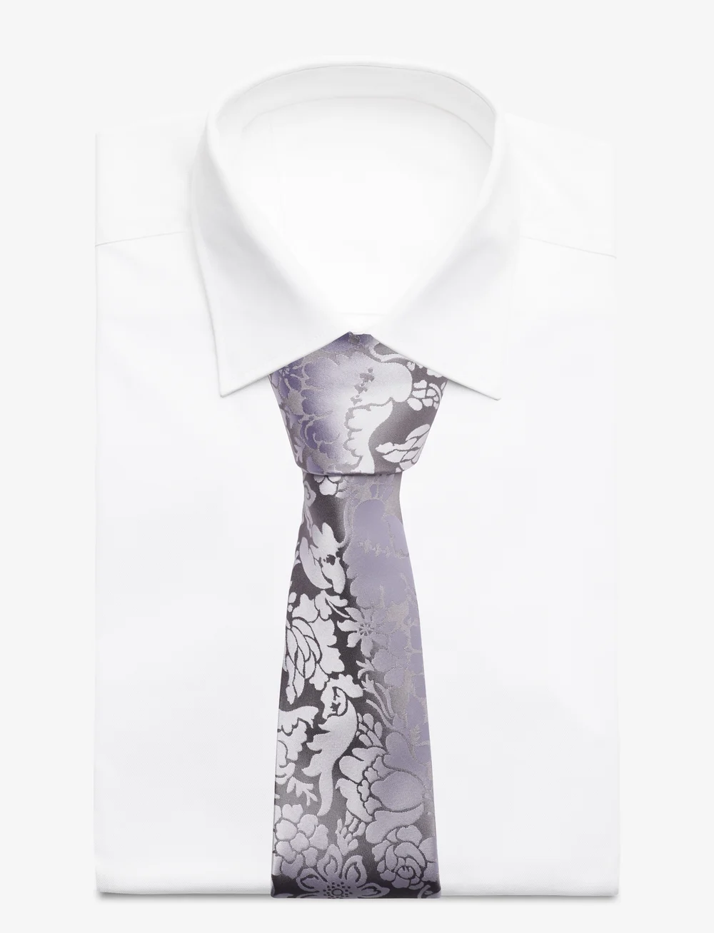 Amanda Christensen - Tie & Pocket Square - einstecktücher - silver - 2