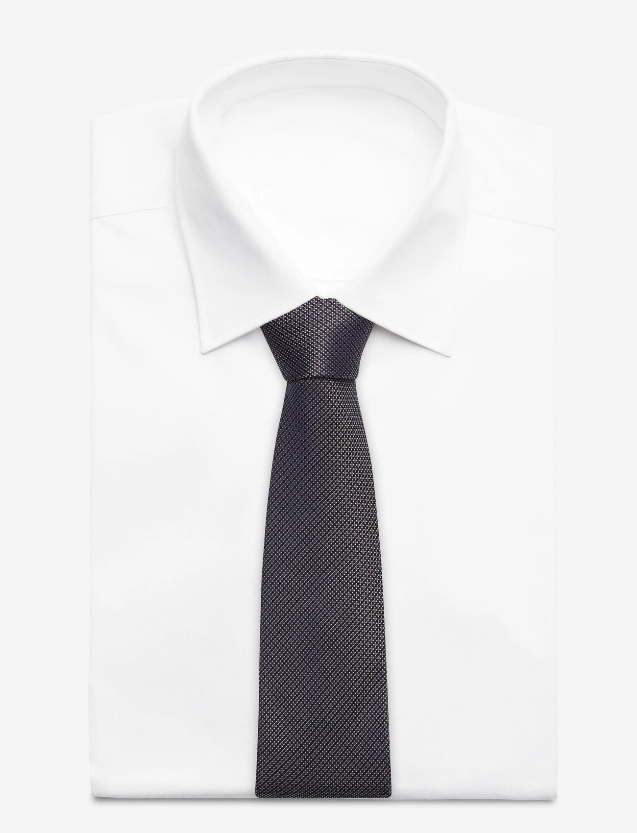 Amanda Christensen - Tie & Pocket Square - lommeklude - 800 brown - 3