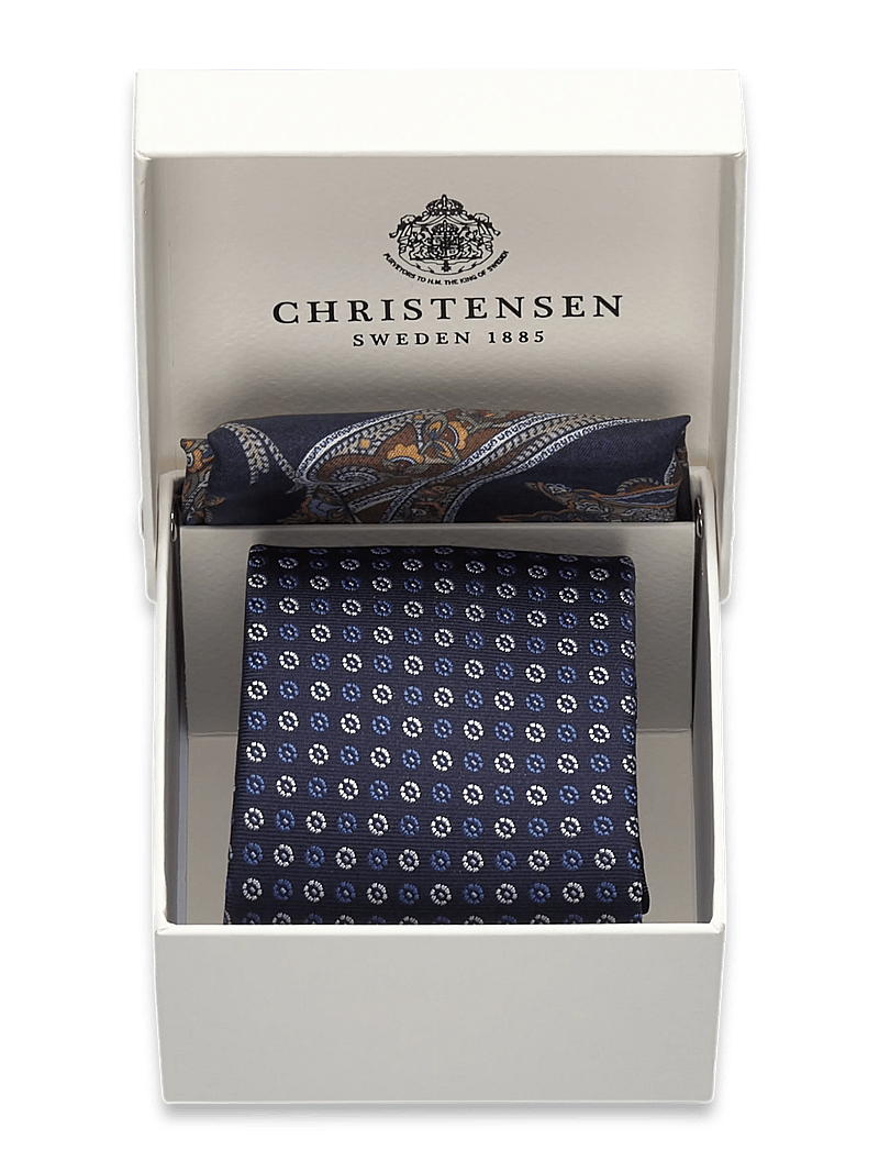 Amanda Christensen - Tie & Pocket Square - näsdukar - 409 navy - 2