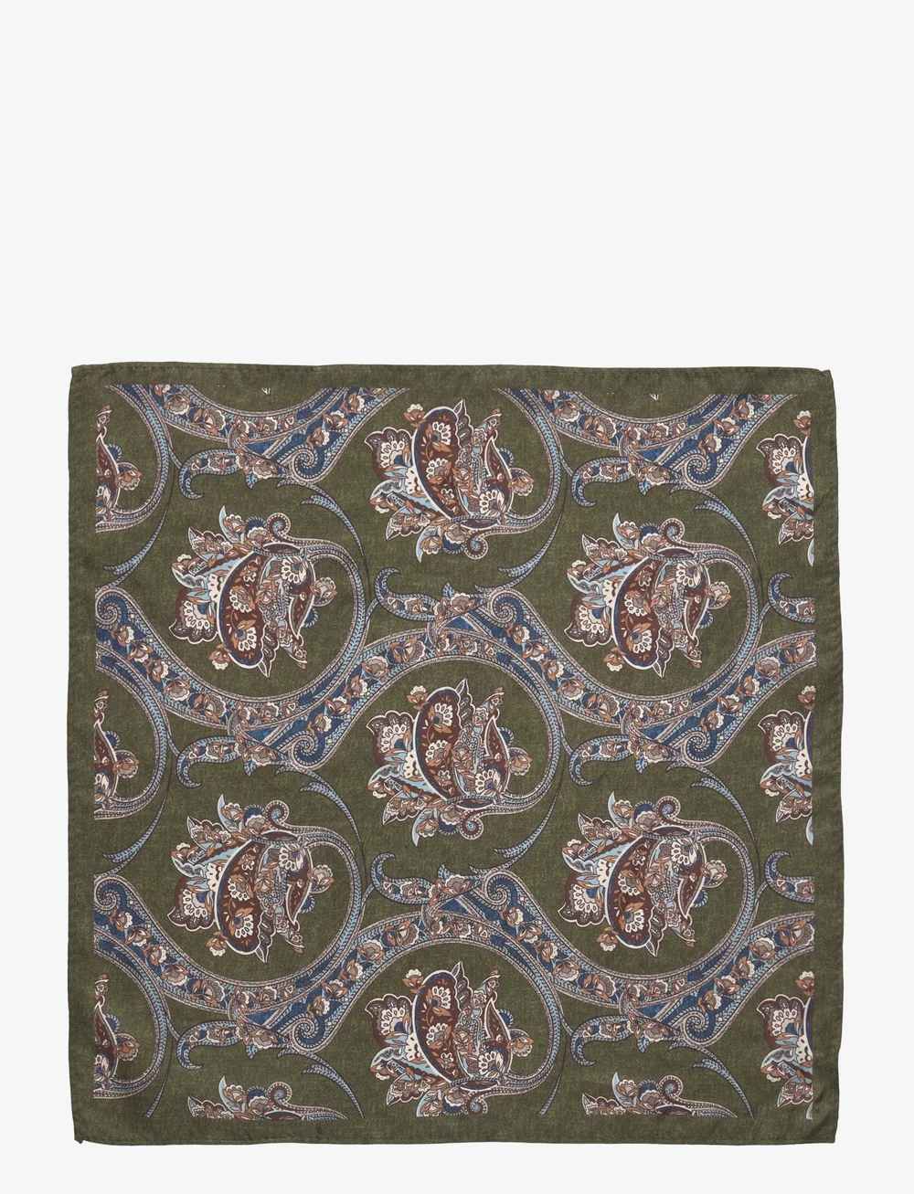 Amanda Christensen - Tie & Pocket Square - näsdukar - 506 olive - 1