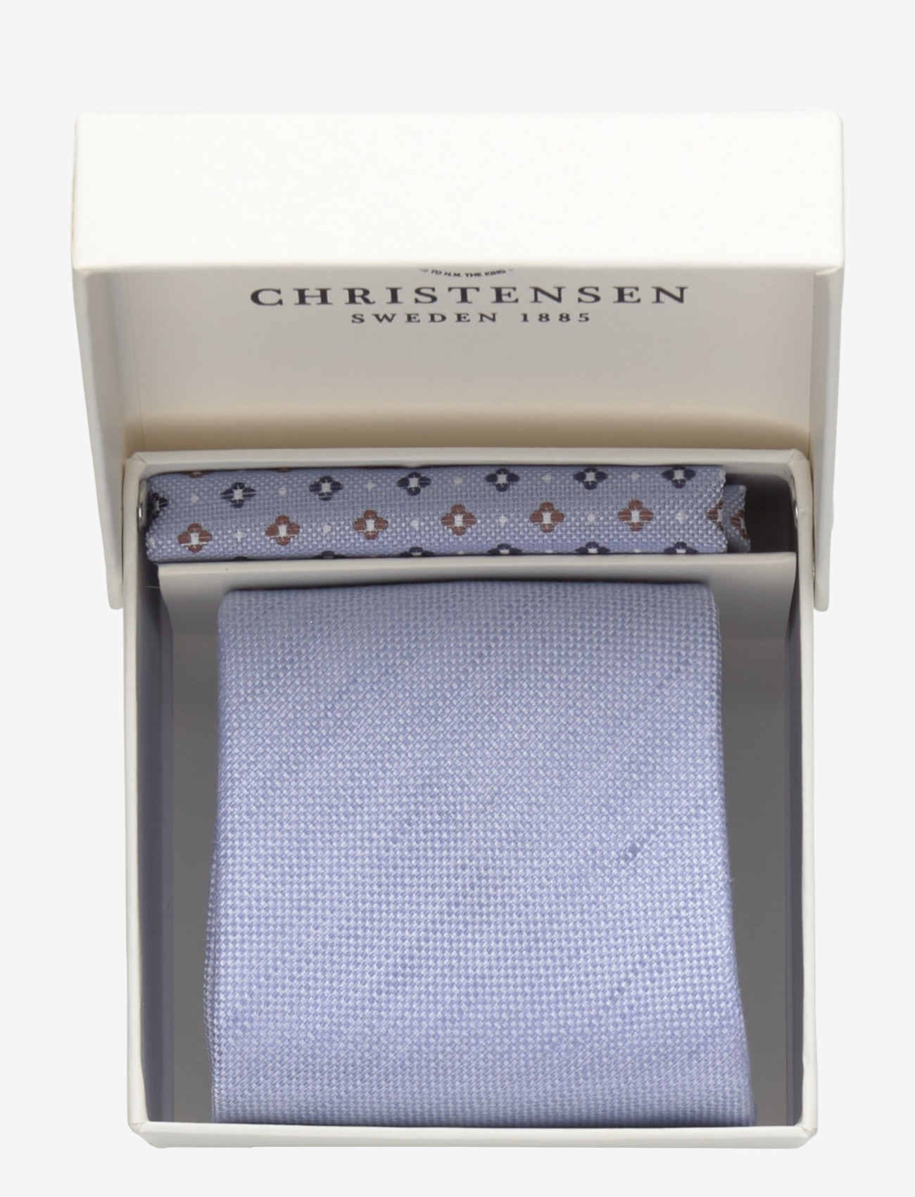 Amanda Christensen - Tie & Pocket Square - einstecktücher - sky blue - 2