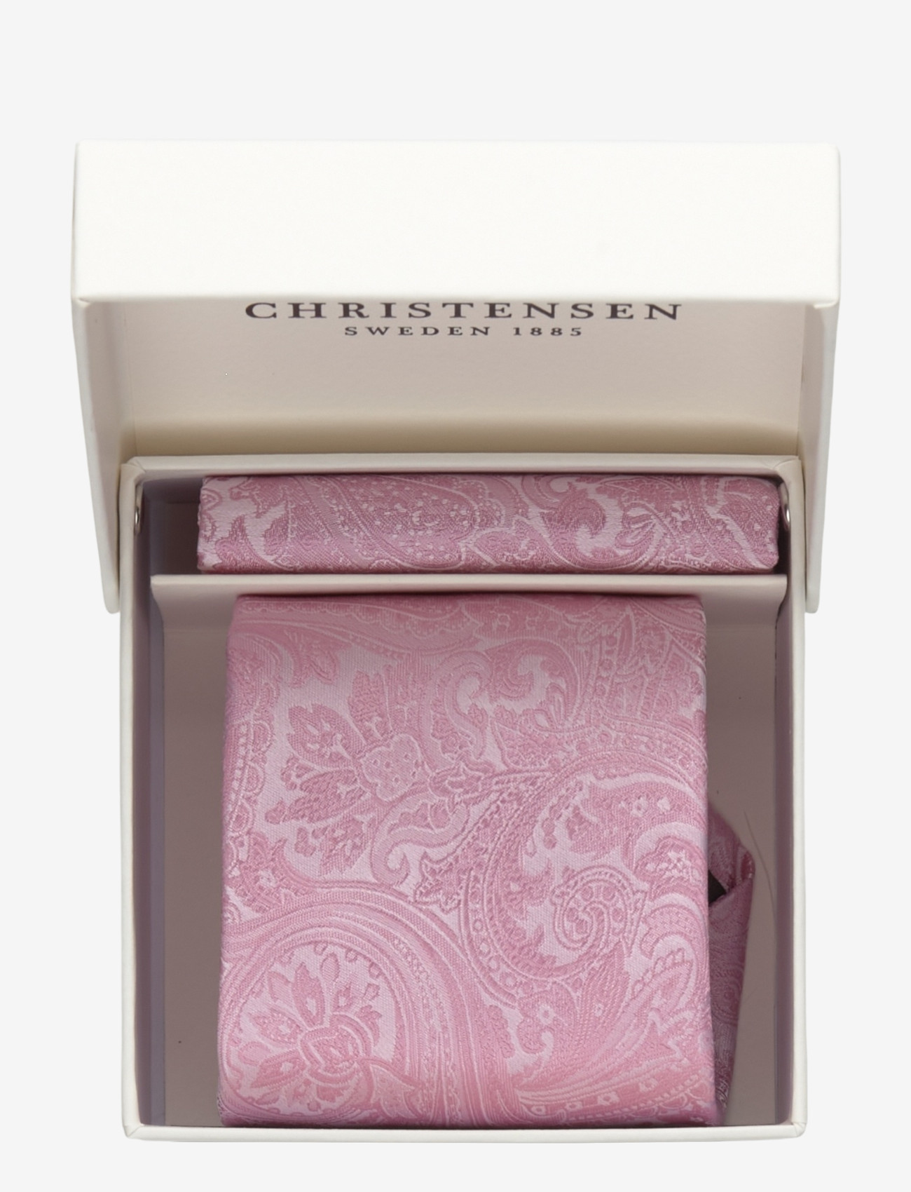 Amanda Christensen - Tie & Pocket Square - einstecktücher - powder pink - 2