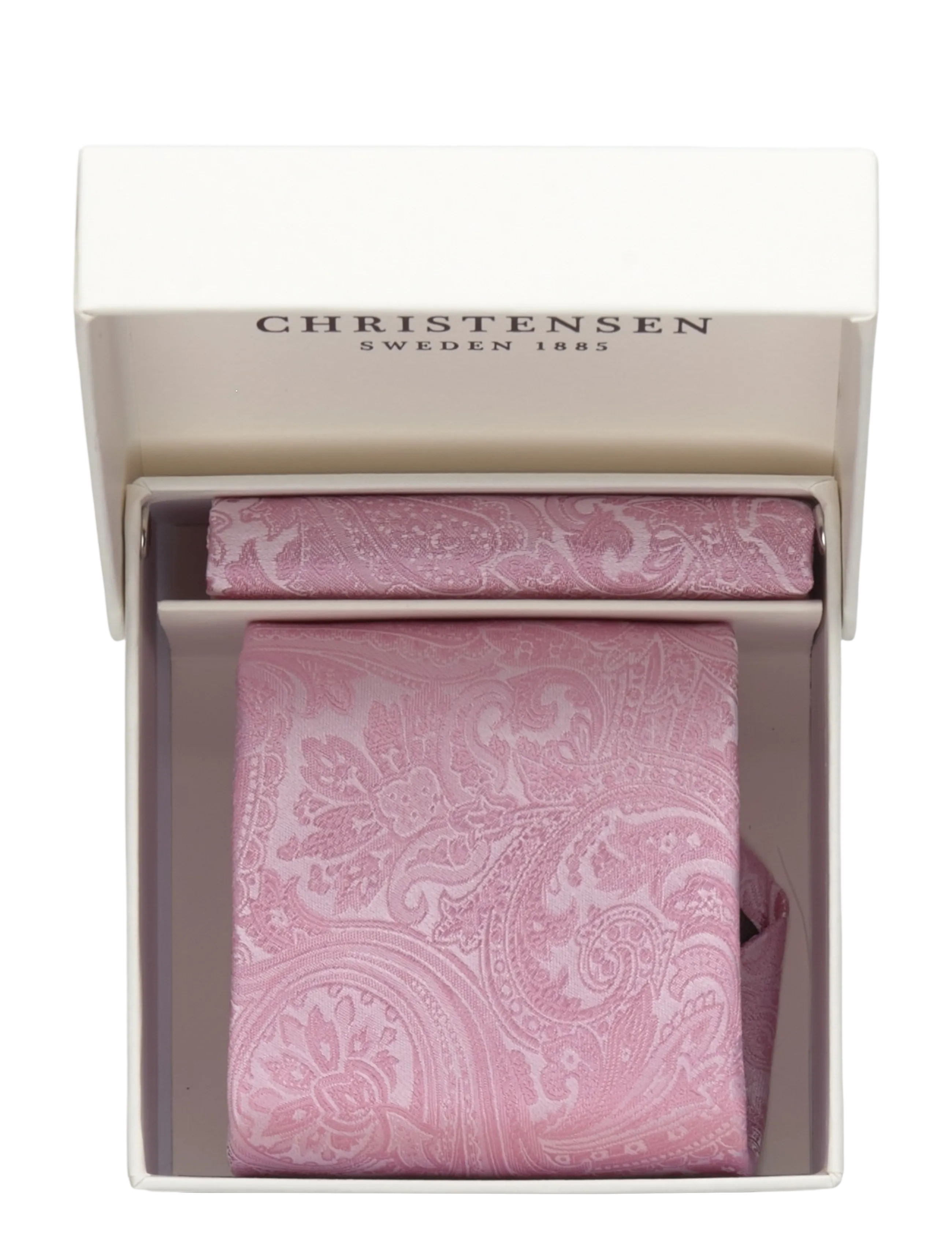 Amanda Christensen - Tie & Pocket Square - miesten - powder pink - 2