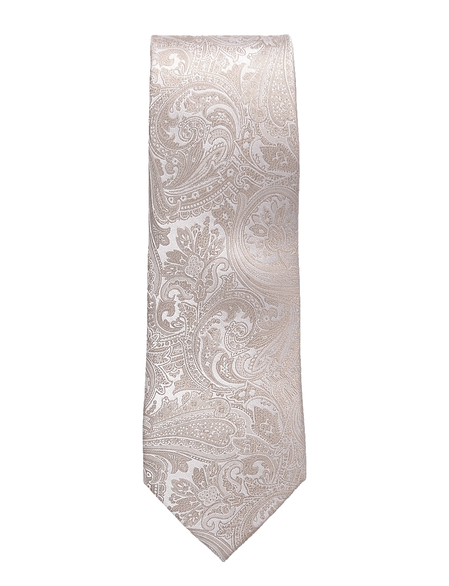 Amanda Christensen - Tie & Pocket Square - lommeklude - sand - 2