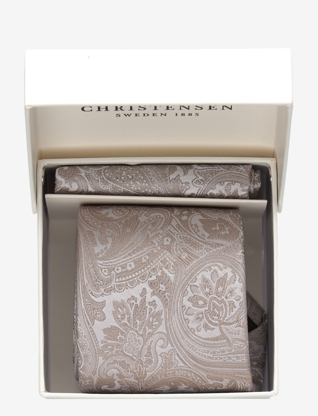 Amanda Christensen - Tie & Pocket Square - pocket squares - sand - 2