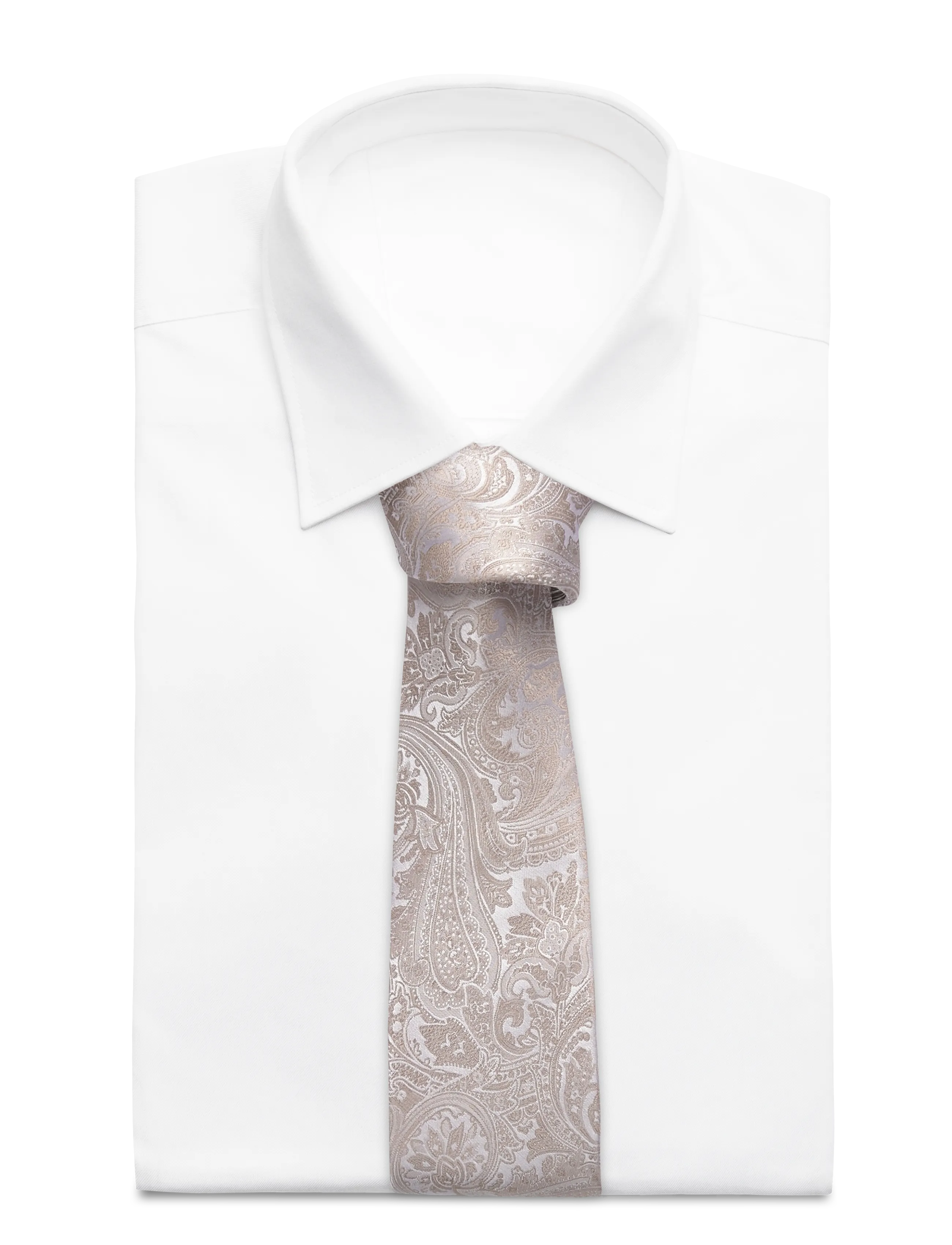 Amanda Christensen - Tie & Pocket Square - lommeklude - sand - 3