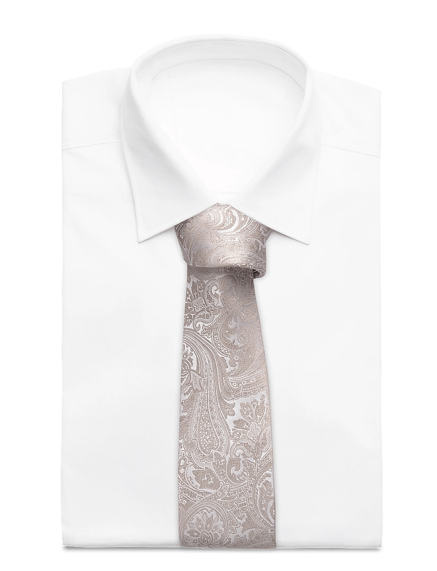 Amanda Christensen - Tie & Pocket Square - lommeklude - sand - 3