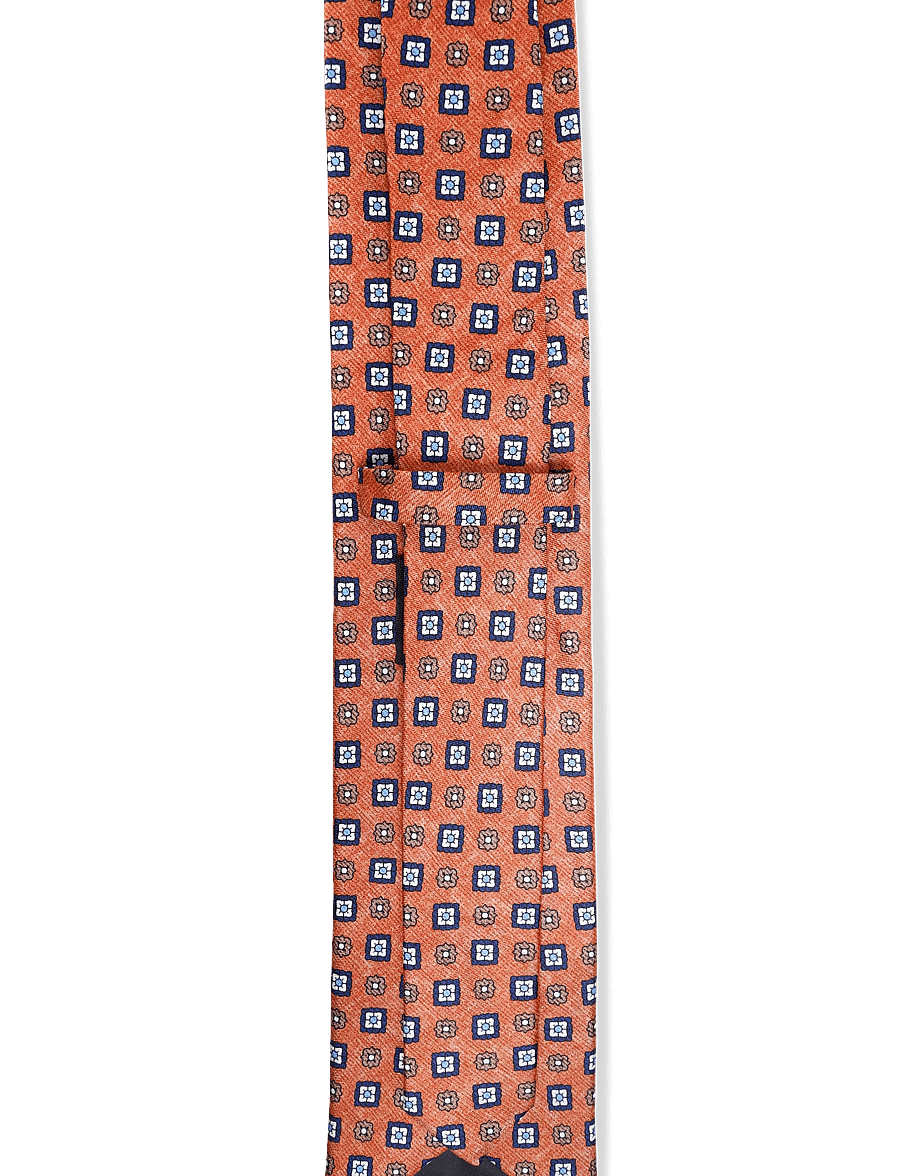 Amanda Christensen - Tie & Pocket Square - lommeklude - 213 rust melange - 2