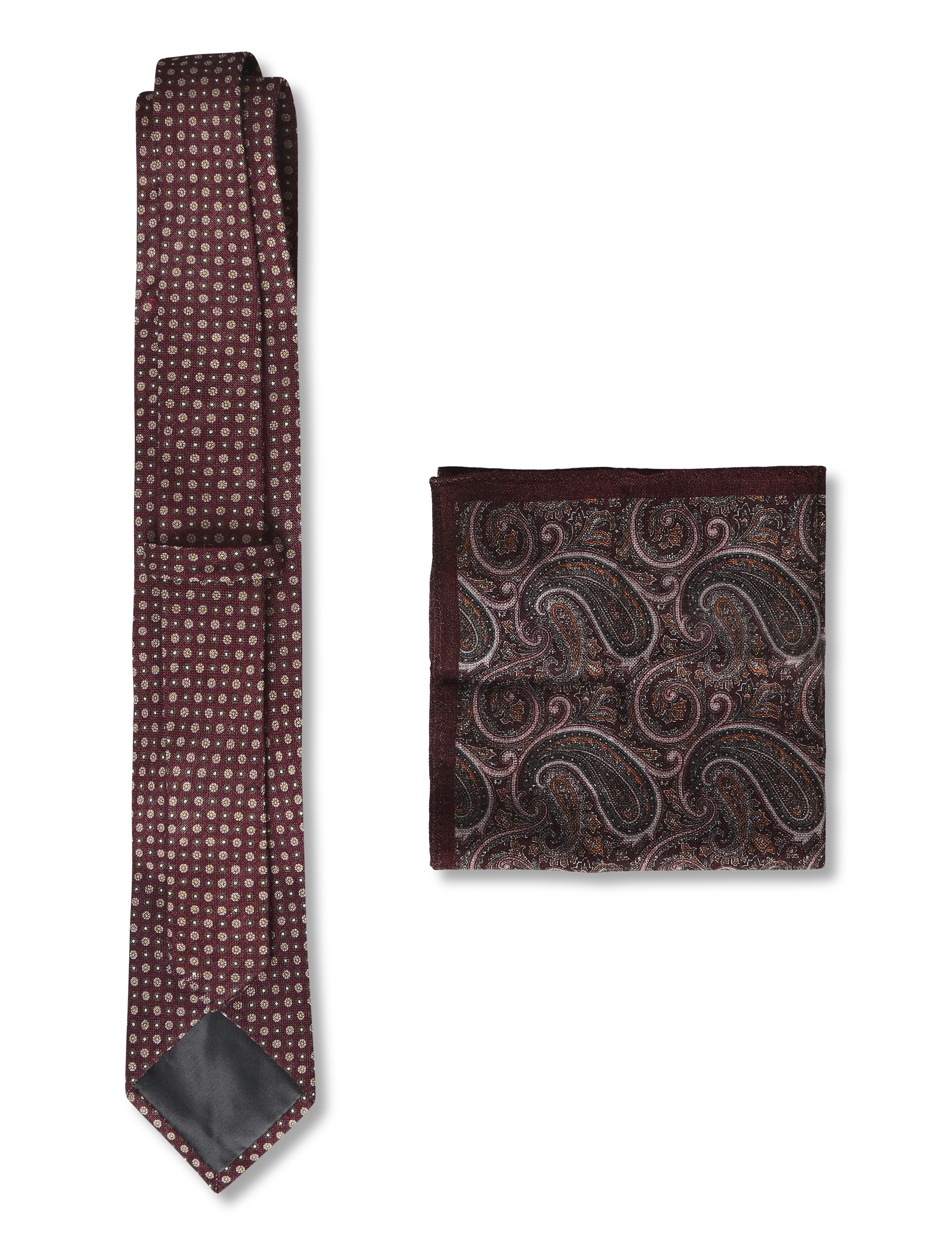 Amanda Christensen - Tie & Pocket Square - einstecktücher - 314 bordeaux - 1