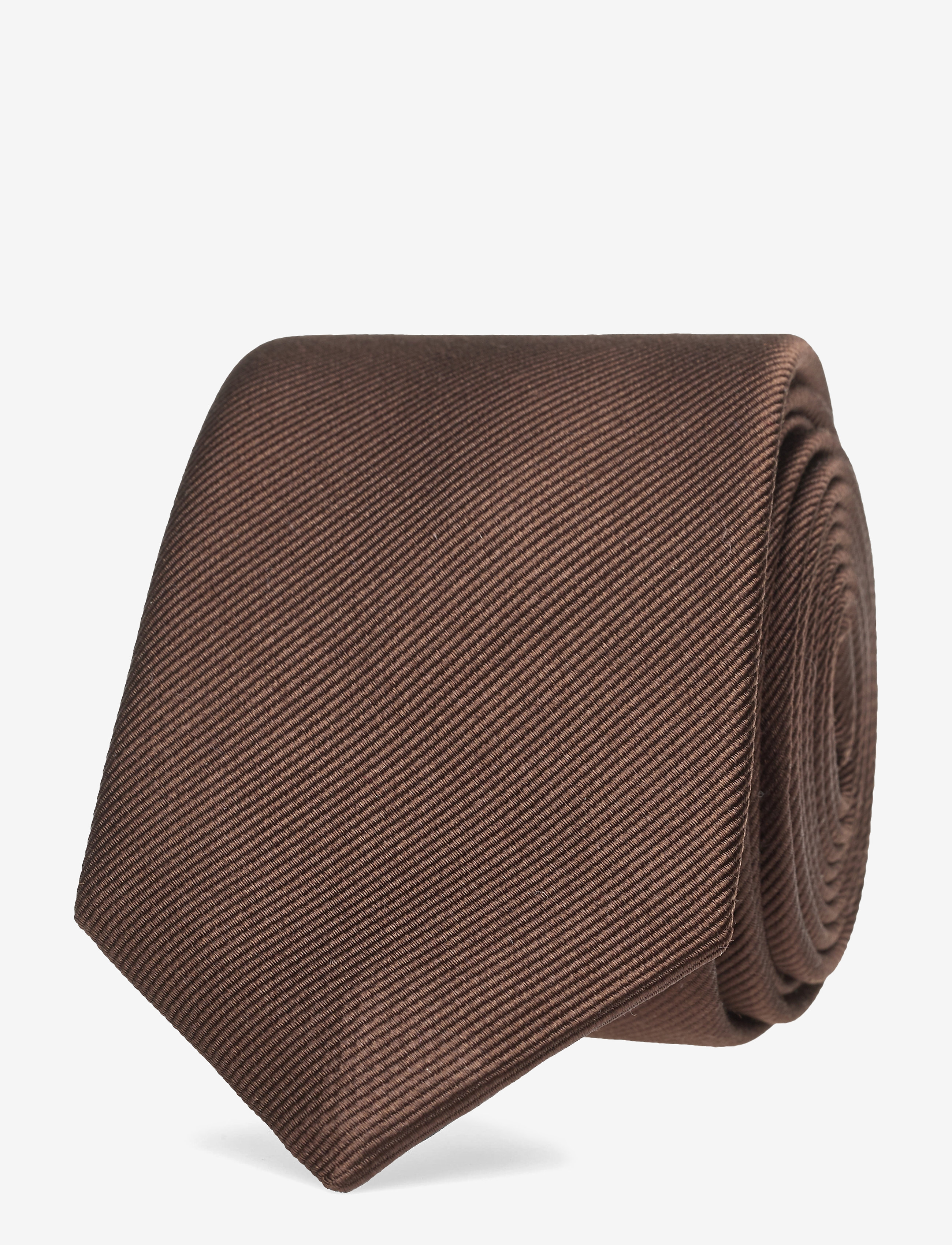 Amanda Christensen Slim Tie, Mænd, Smal Slips, Brun, Str: ONE SIZE