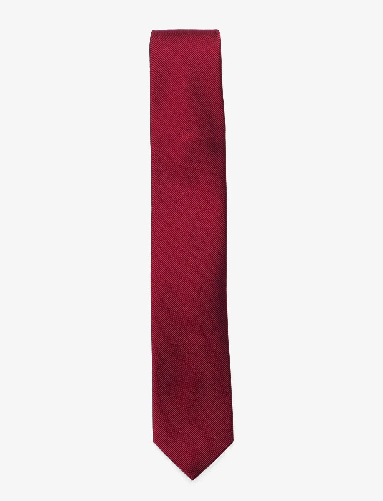Amanda Christensen - Slim Tie - kaklaraiščiai - wine red - 0