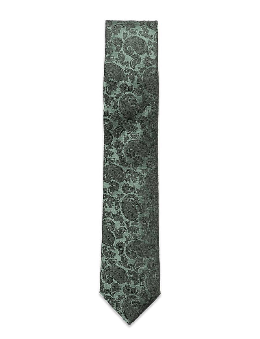 Amanda Christensen - Slim Tie - krawatten - olive - 0