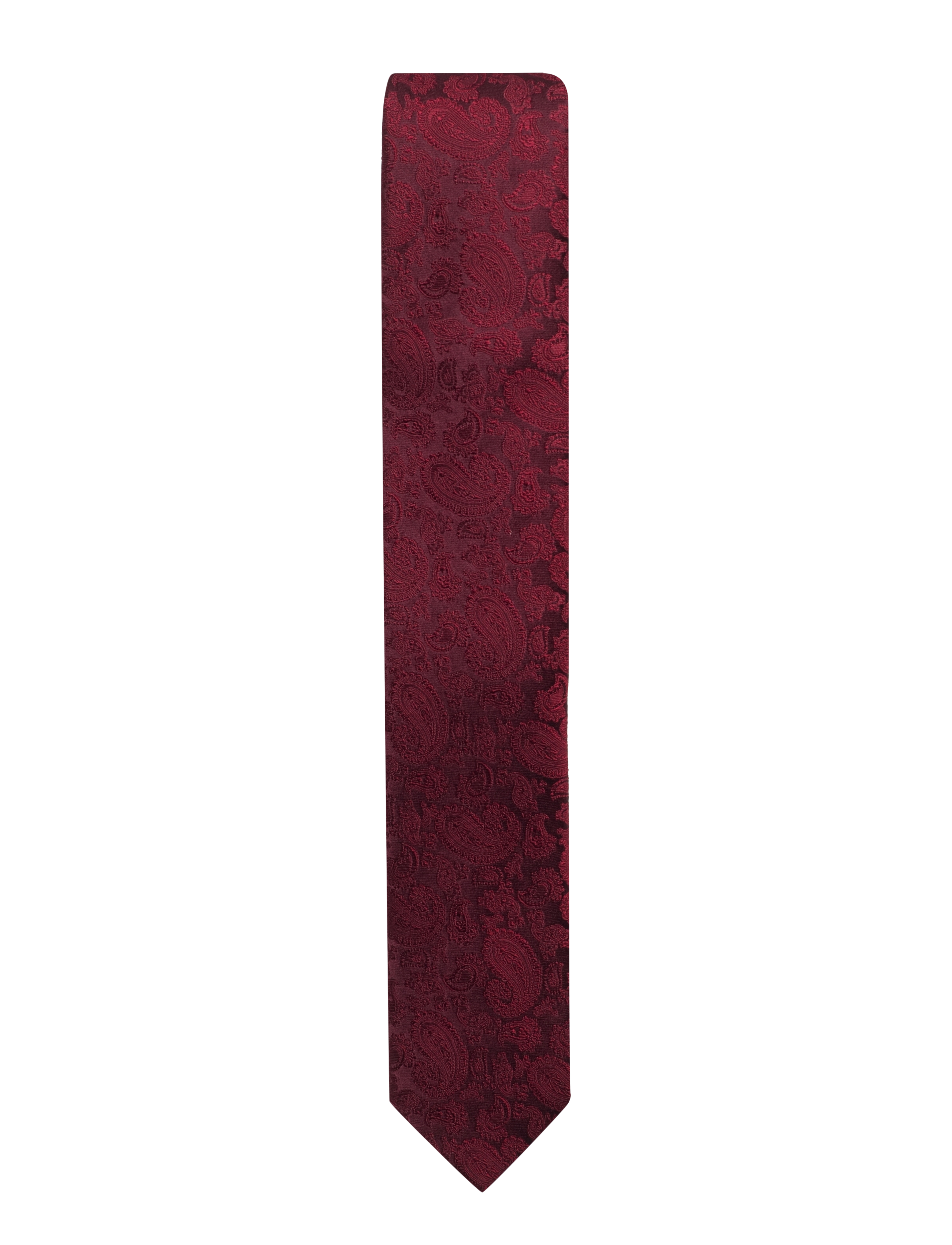 Amanda Christensen Slim Tie - Krawatten & Accessoires - WINE RED / red