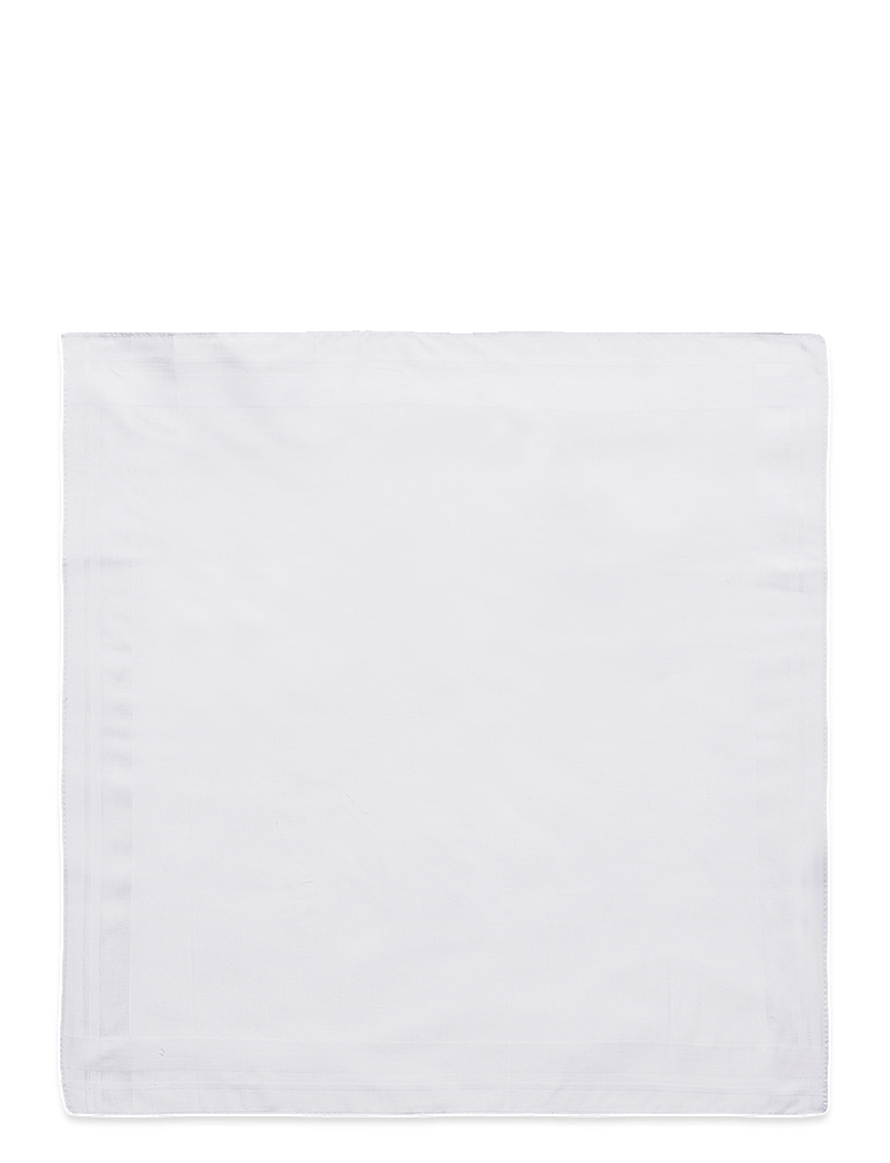 Amanda Christensen - Handkerchief 1-pack - lommeklude - white - 0