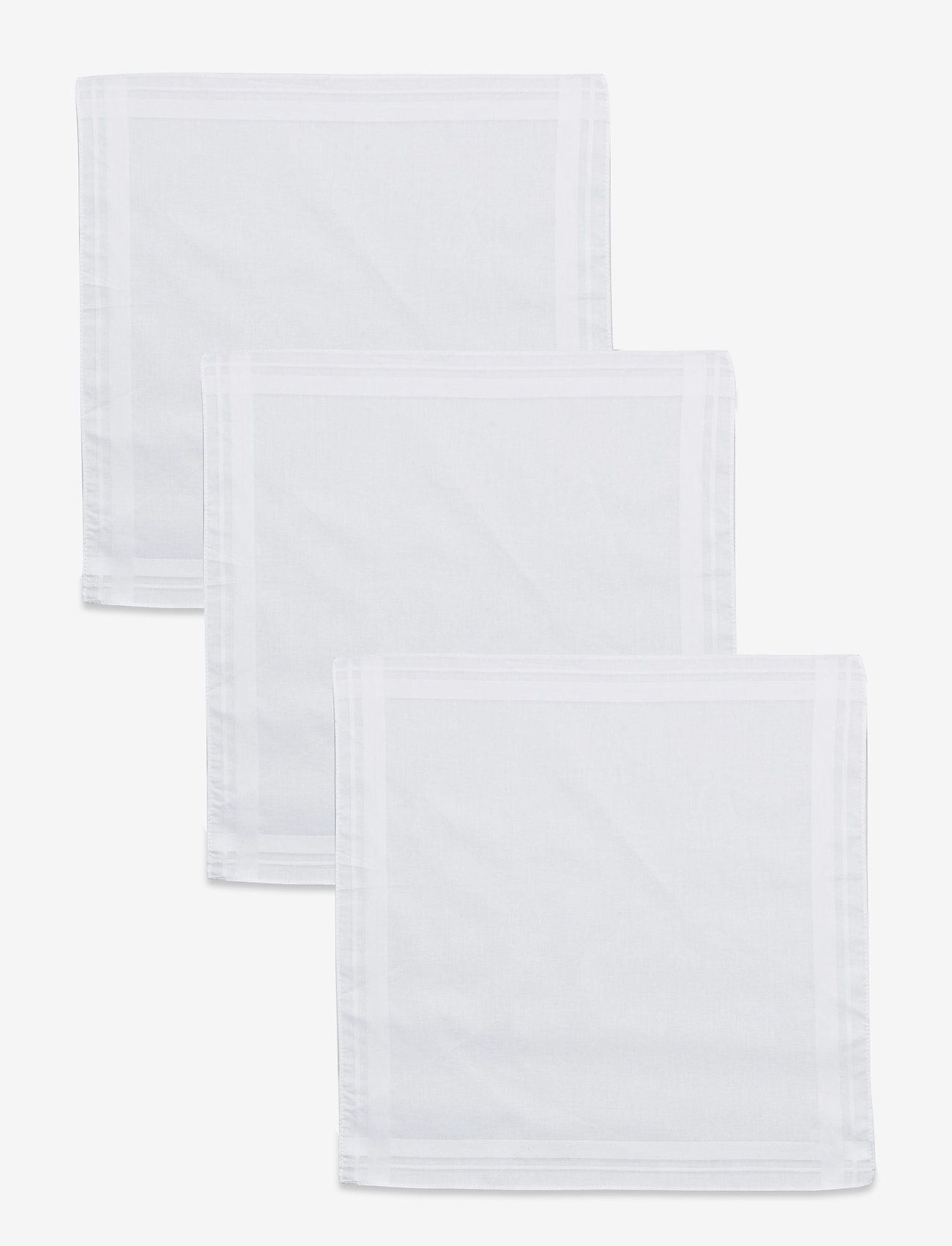 Amanda Christensen - Handkerchief 3-pack - näsdukar - white - 1