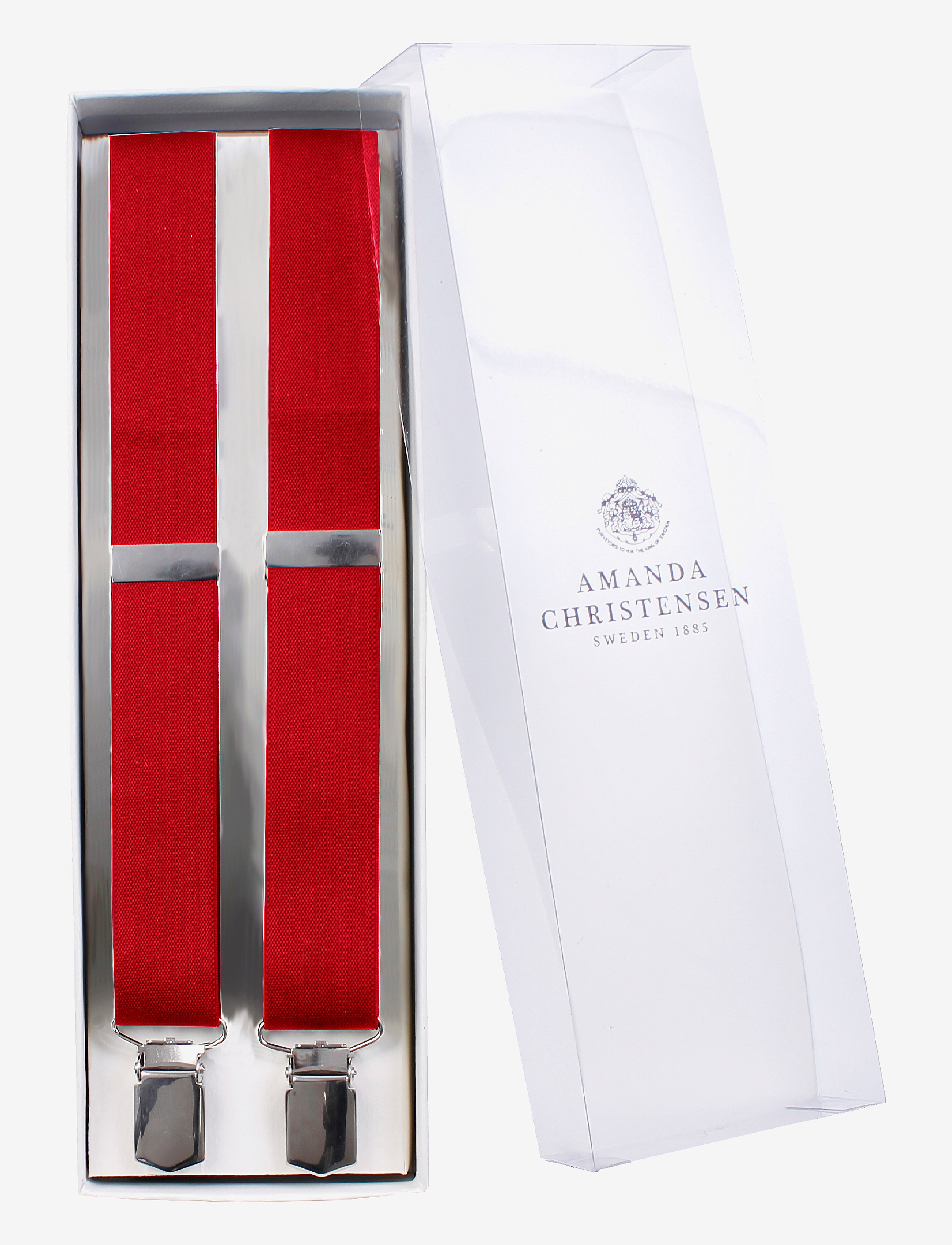 Amanda Christensen Suspenders, One Size, Red, Tilbehør > Strømpebånd, Herre