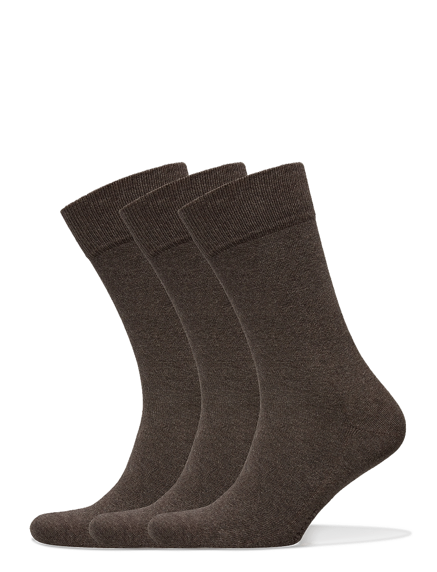 Amanda Christensen - True Ankle Sock 3-Pack - skarpety za kostkę - brown melange - 0